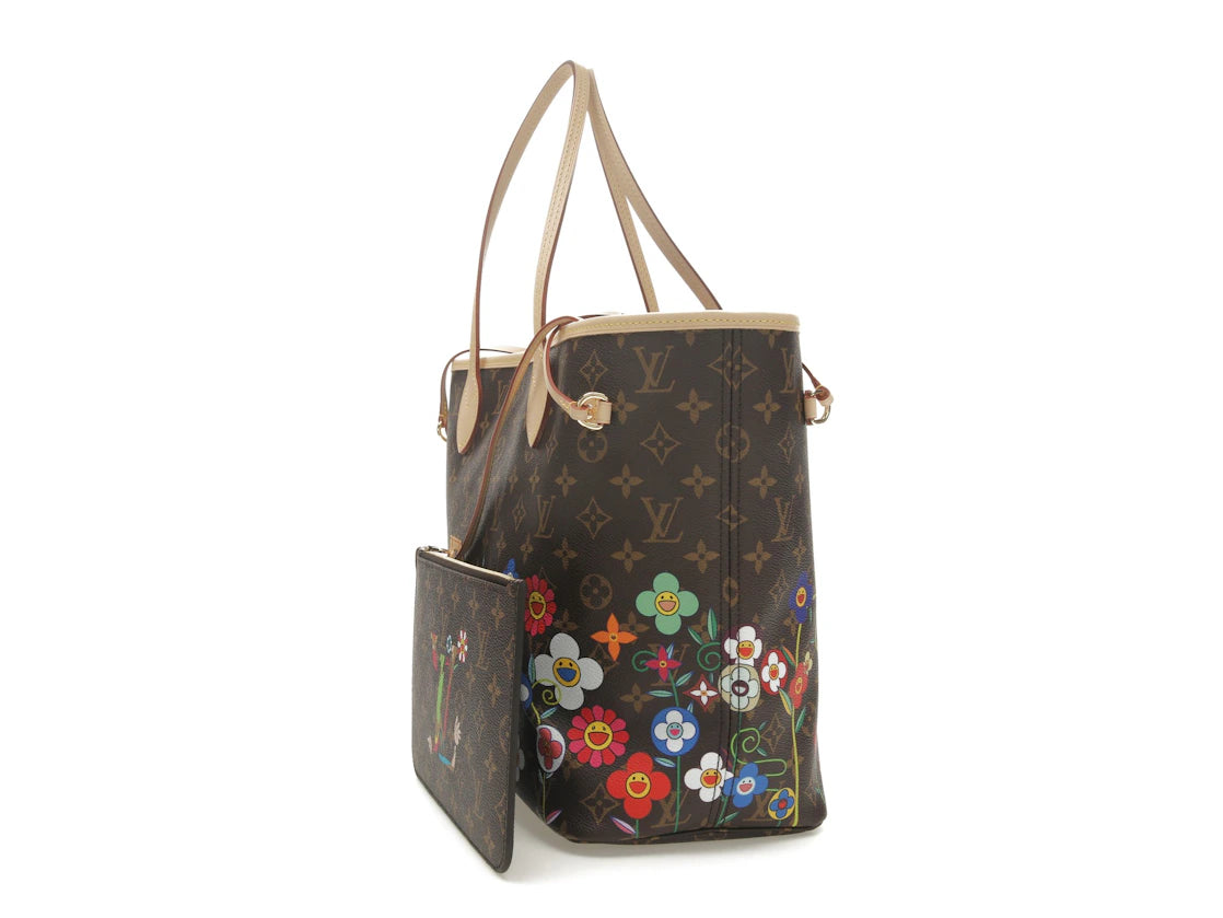 Louis Vuitton x Takashi Murakami Neverfull MM Superflat Monogram