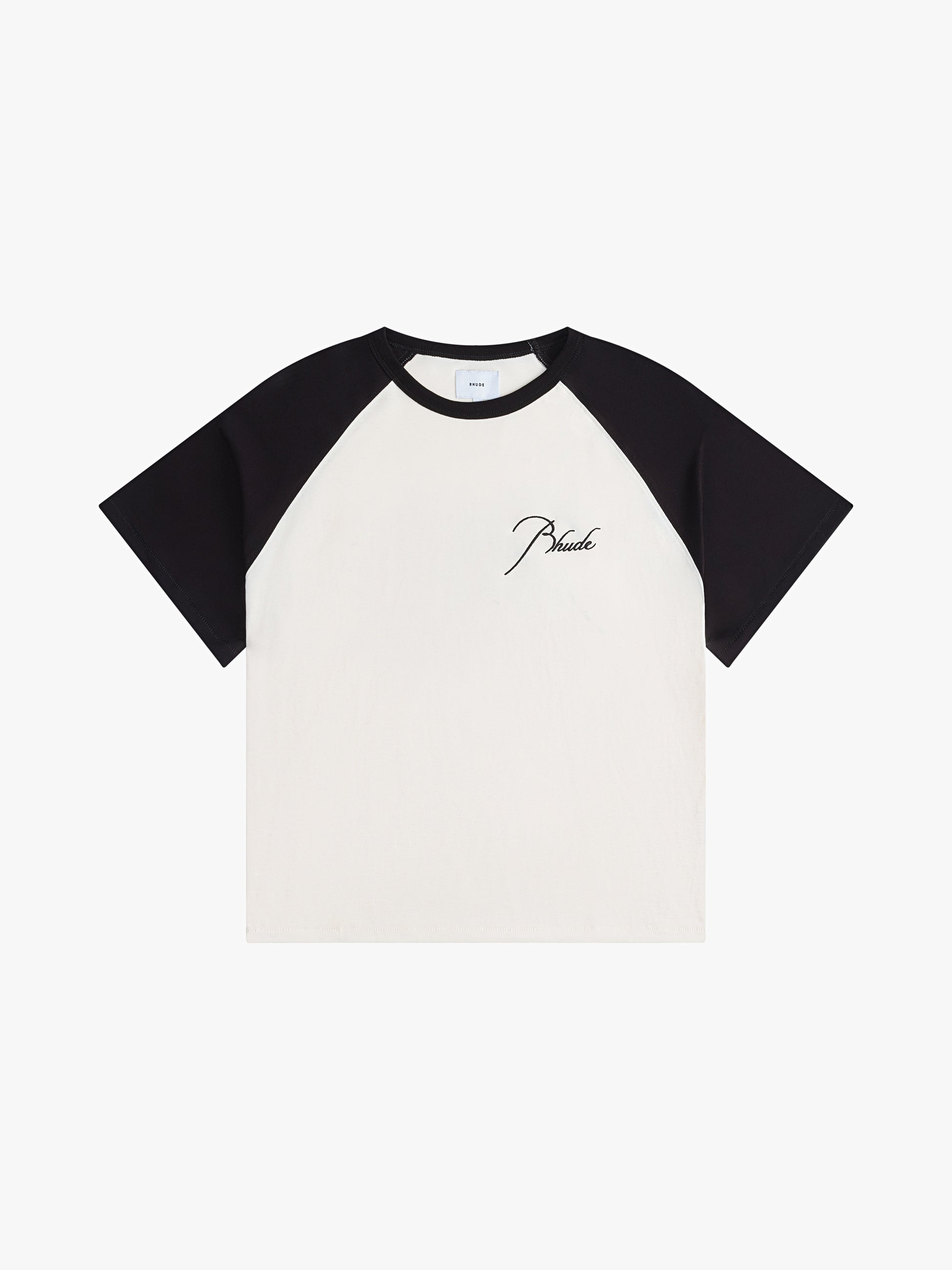 RAGLAN LOGO TEE - VTG WHITE/BLACK