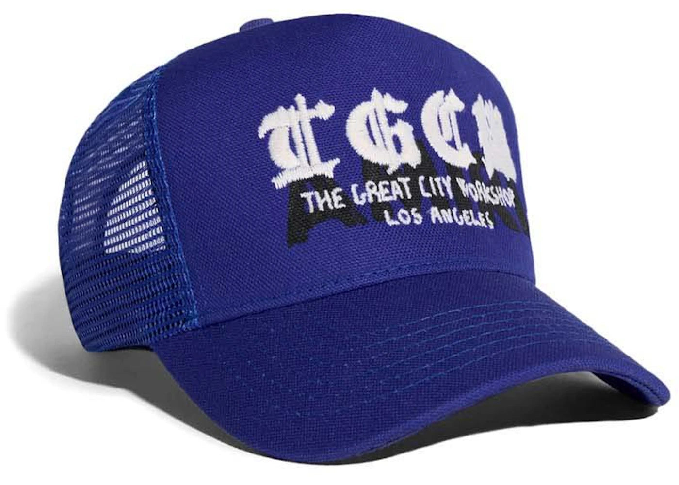 AMIRI T.G.C.W. Trucker Hat Blue