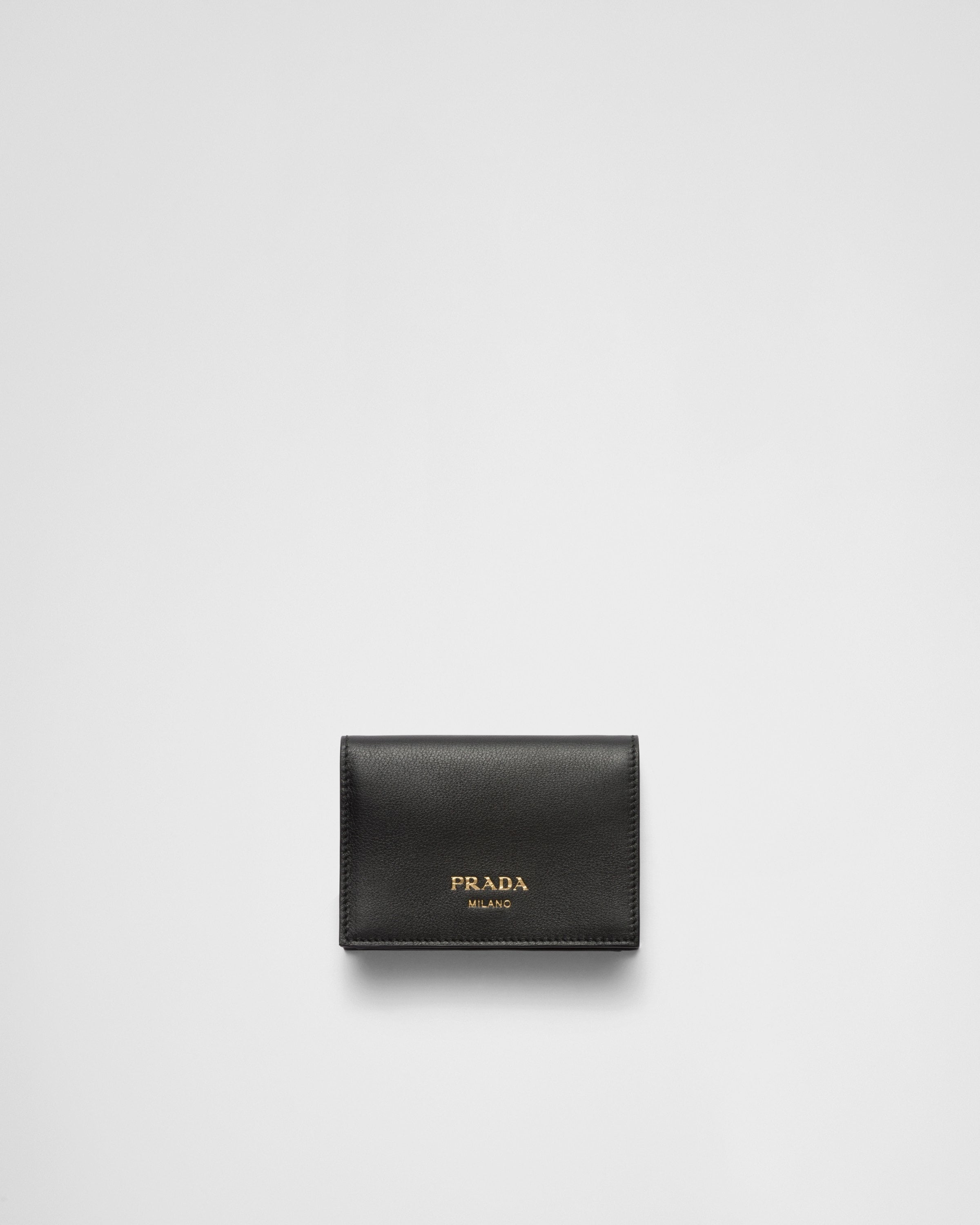 Small leather wallet Black