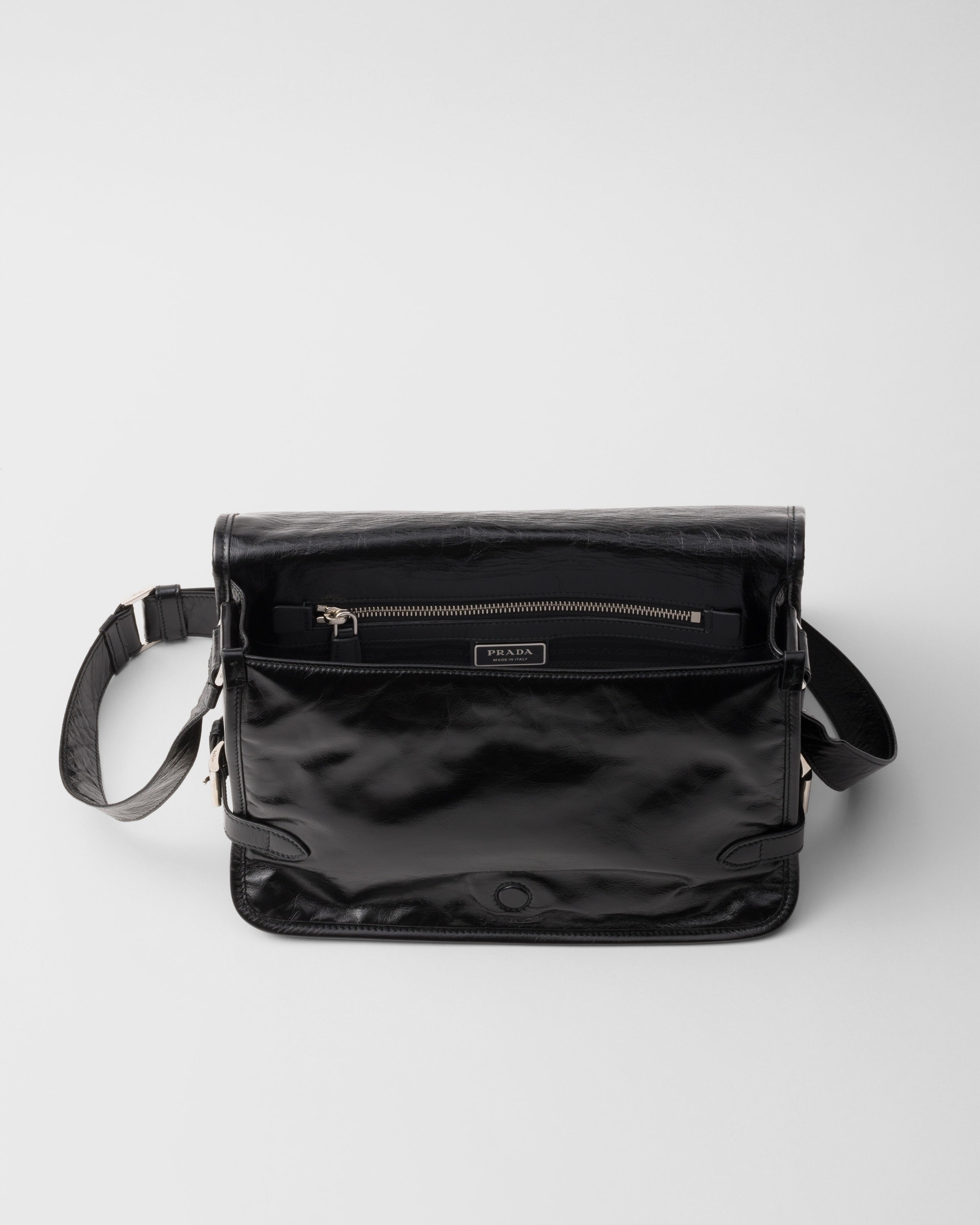 Leather shoulder bag Black