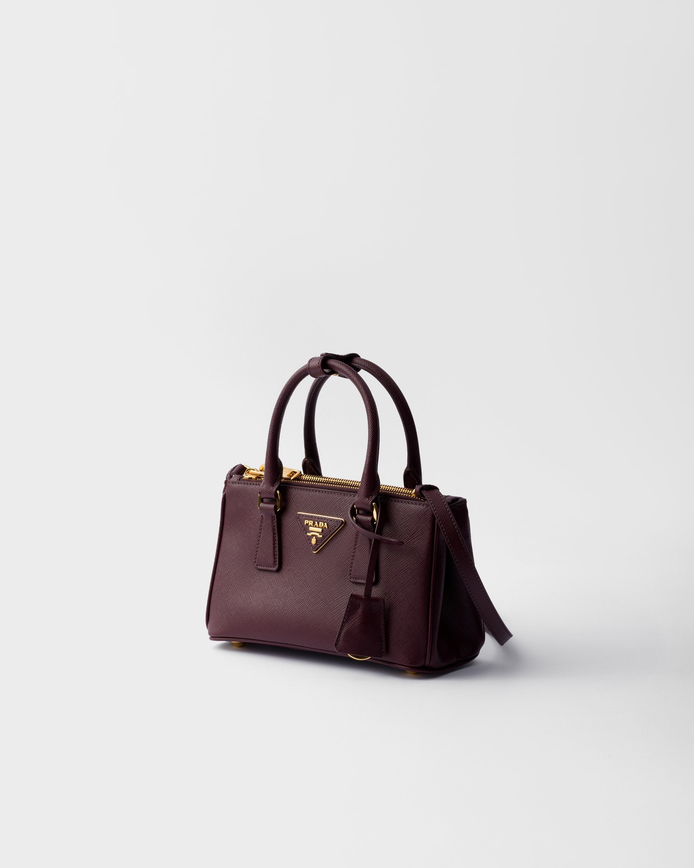 Prada Galleria Saffiano leather mini-bag Burgundy
