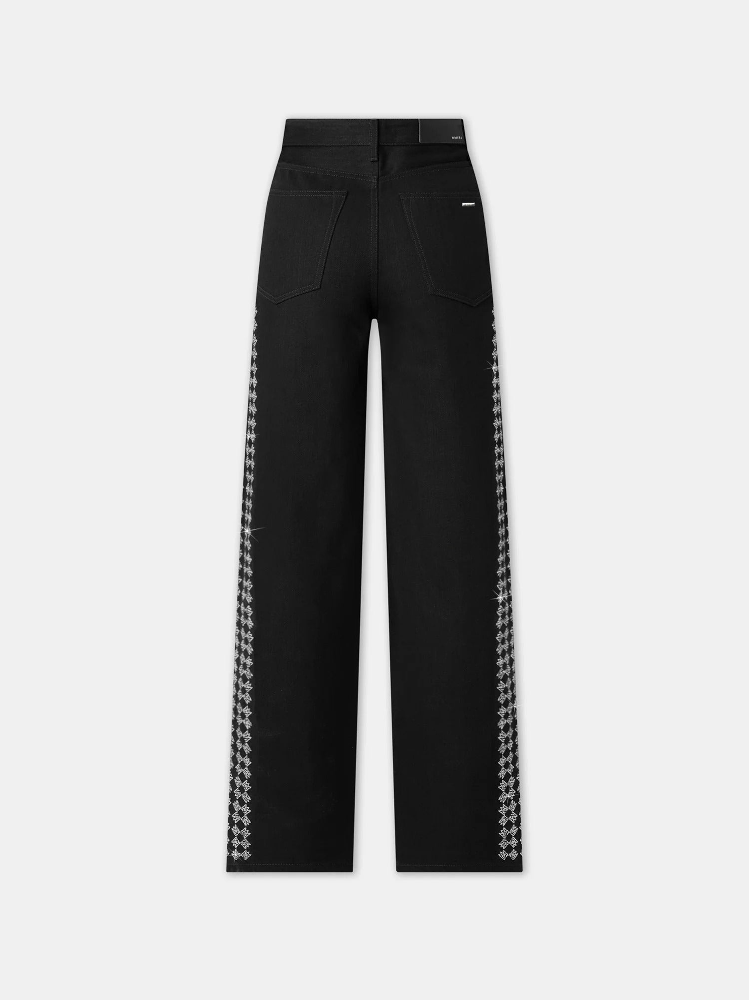 WOMEN'S MA QUAD CRYSTAL WIDE STRAIGHT BLACK OD