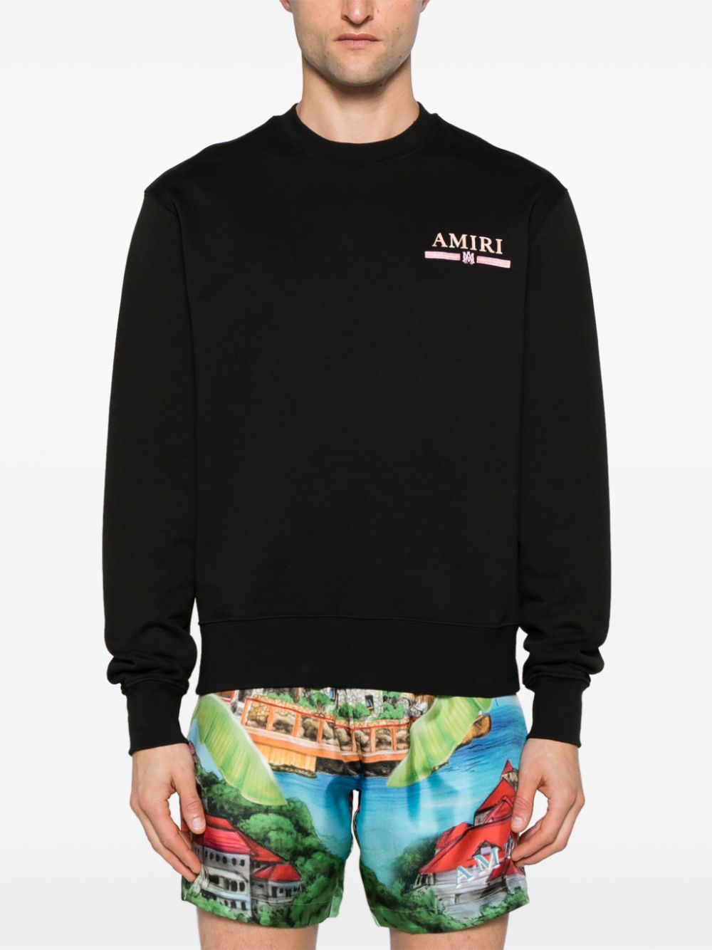 Watercolor Bar cotton sweatshirt
