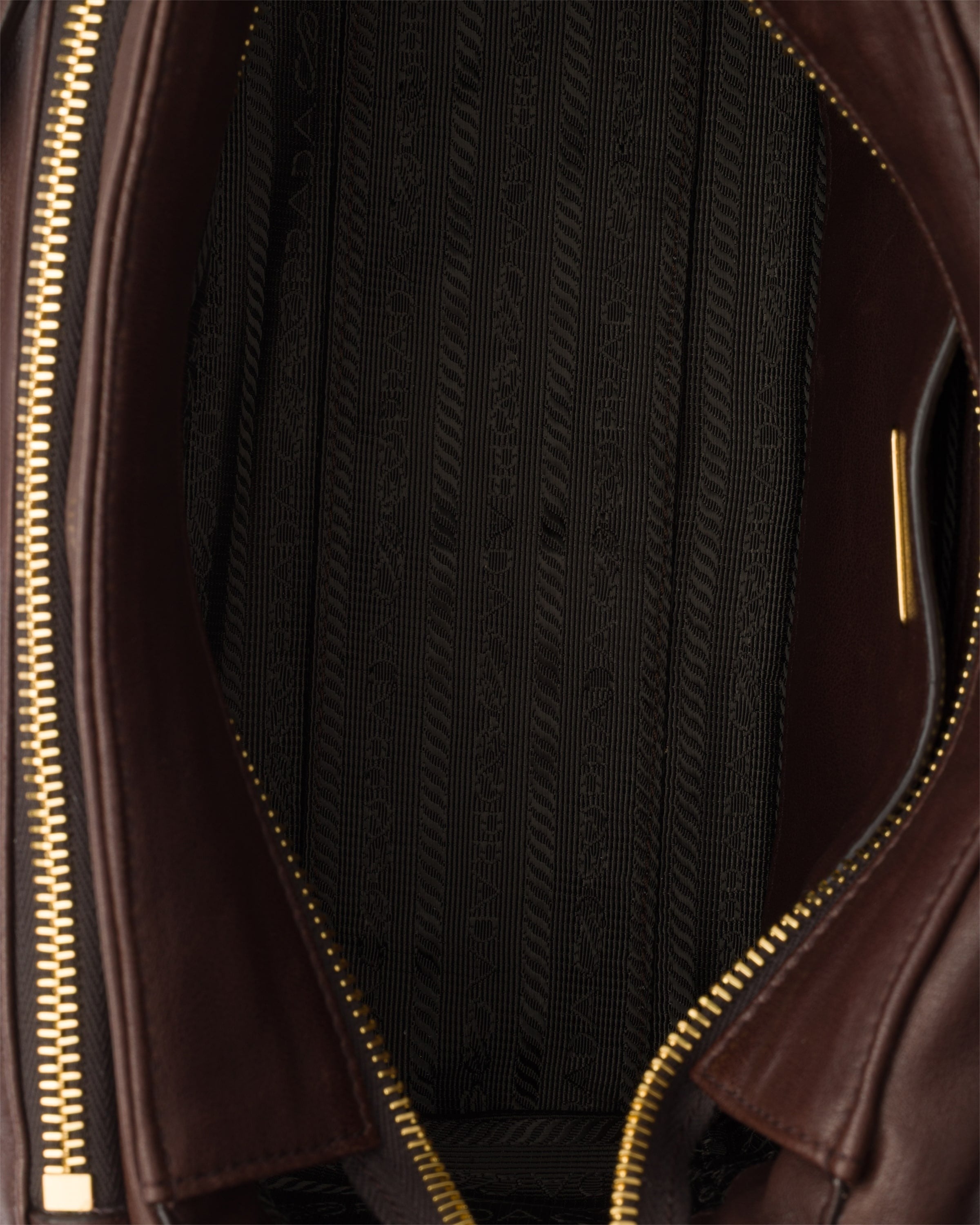 Medium Prada Explore nappa leather shoulder bag with flap Sienna