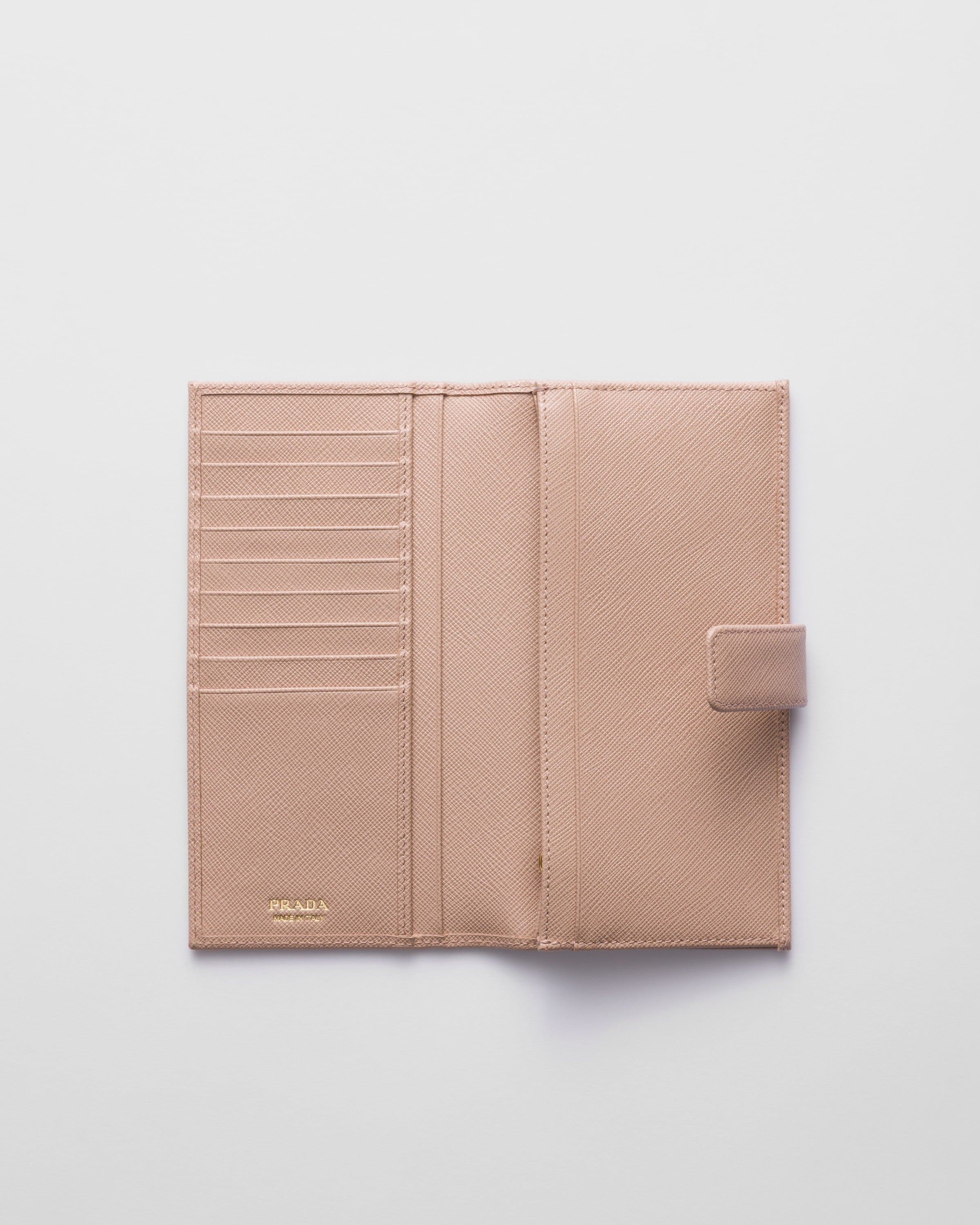 Large Saffiano leather wallet Powder Pink