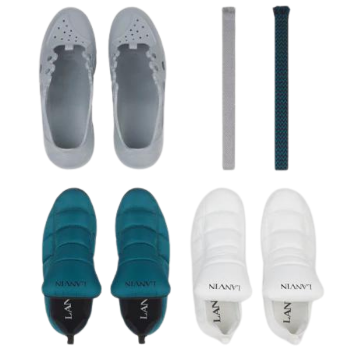 Lanvin Curb Block Rubber Pearl Grey