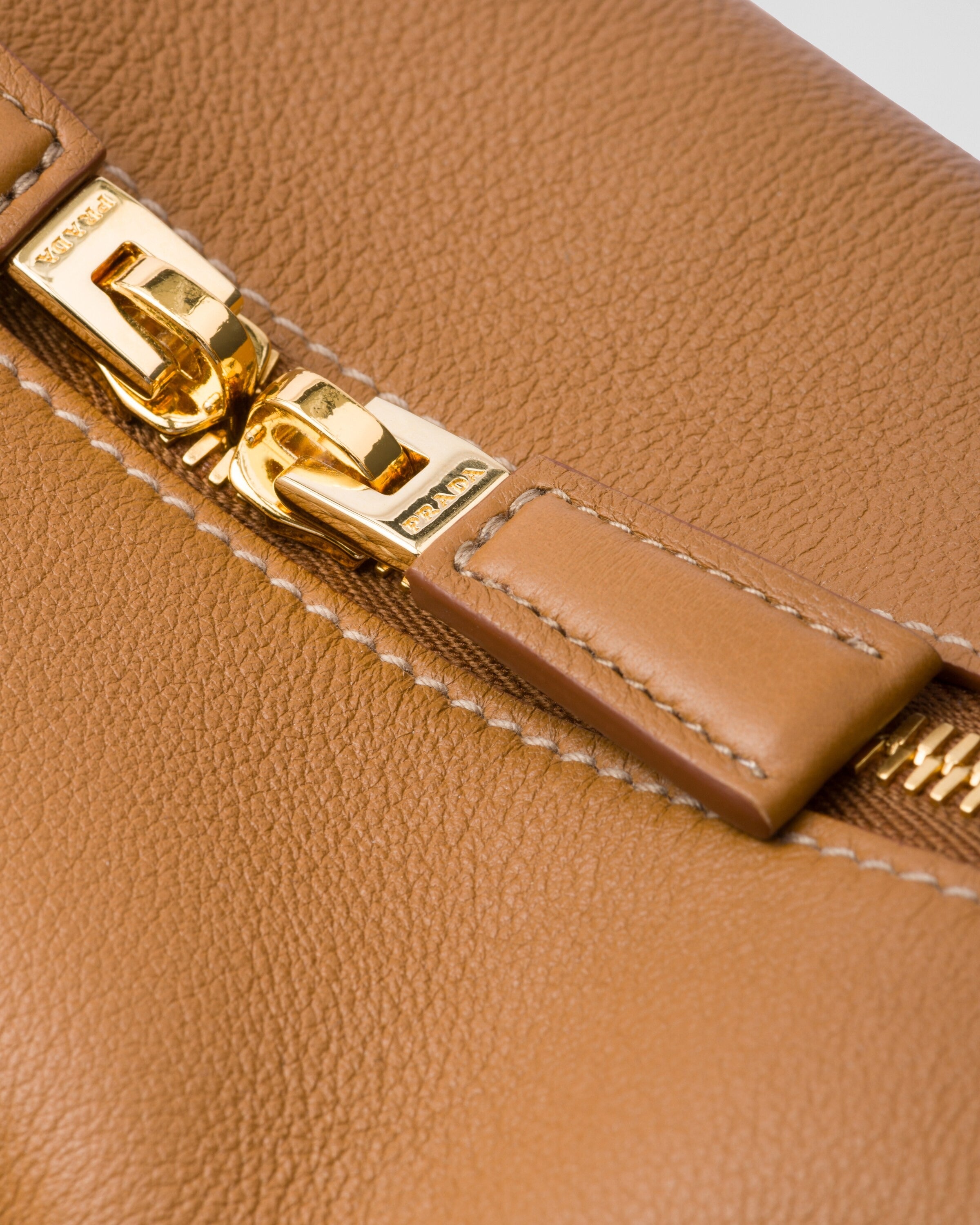 Prada Darling medium leather shoulder bag Caramel