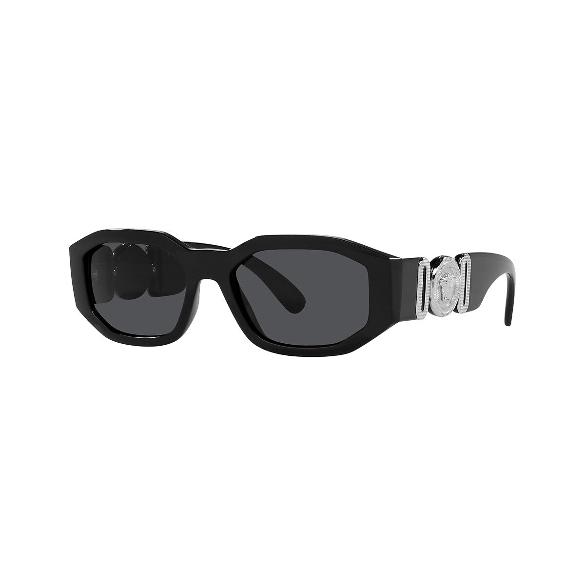 VERSACE VE4361 Biggie Black - Men Luxury Sunglasses, Dark Grey Lens