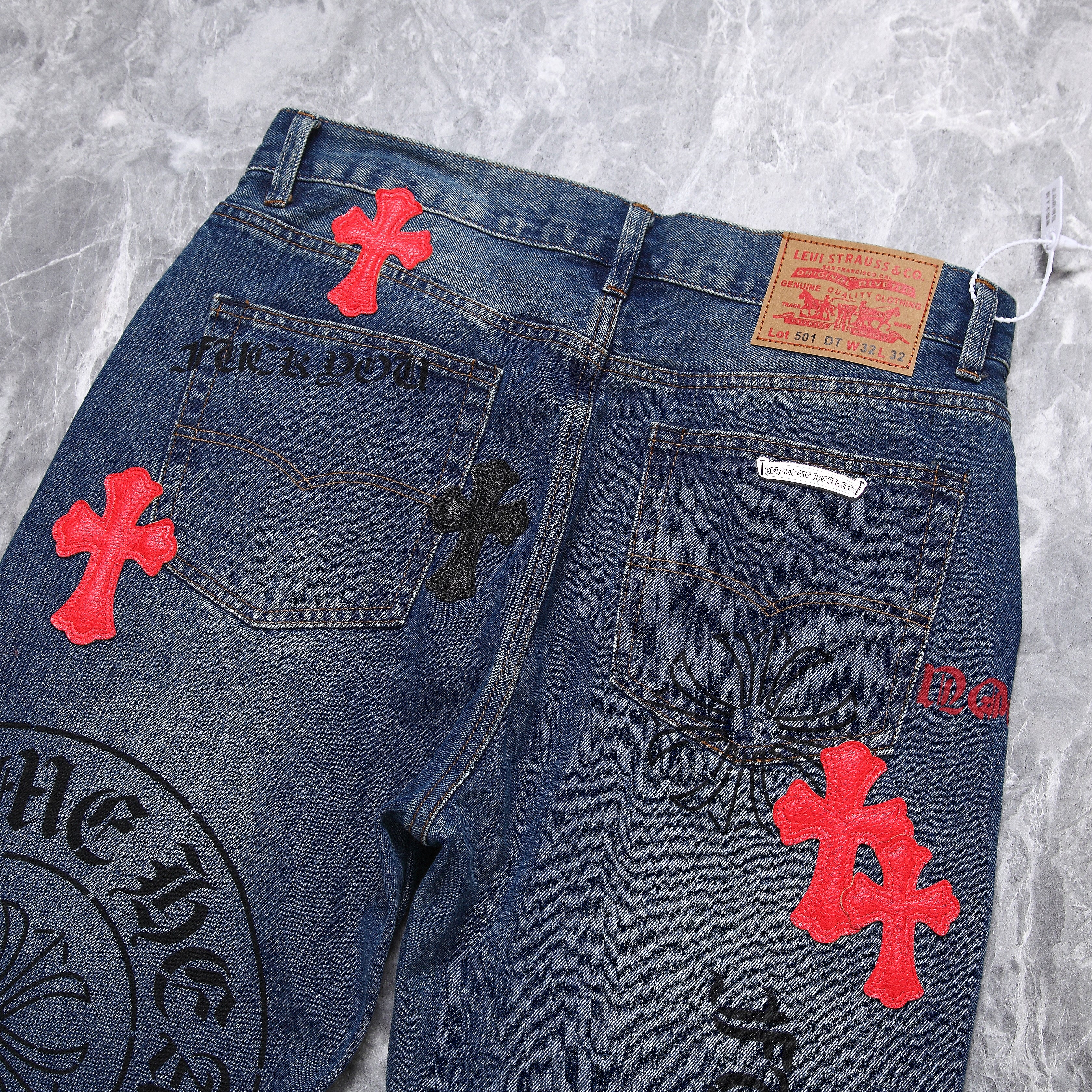 Chrome Hearts x Levi's Painting Jeans