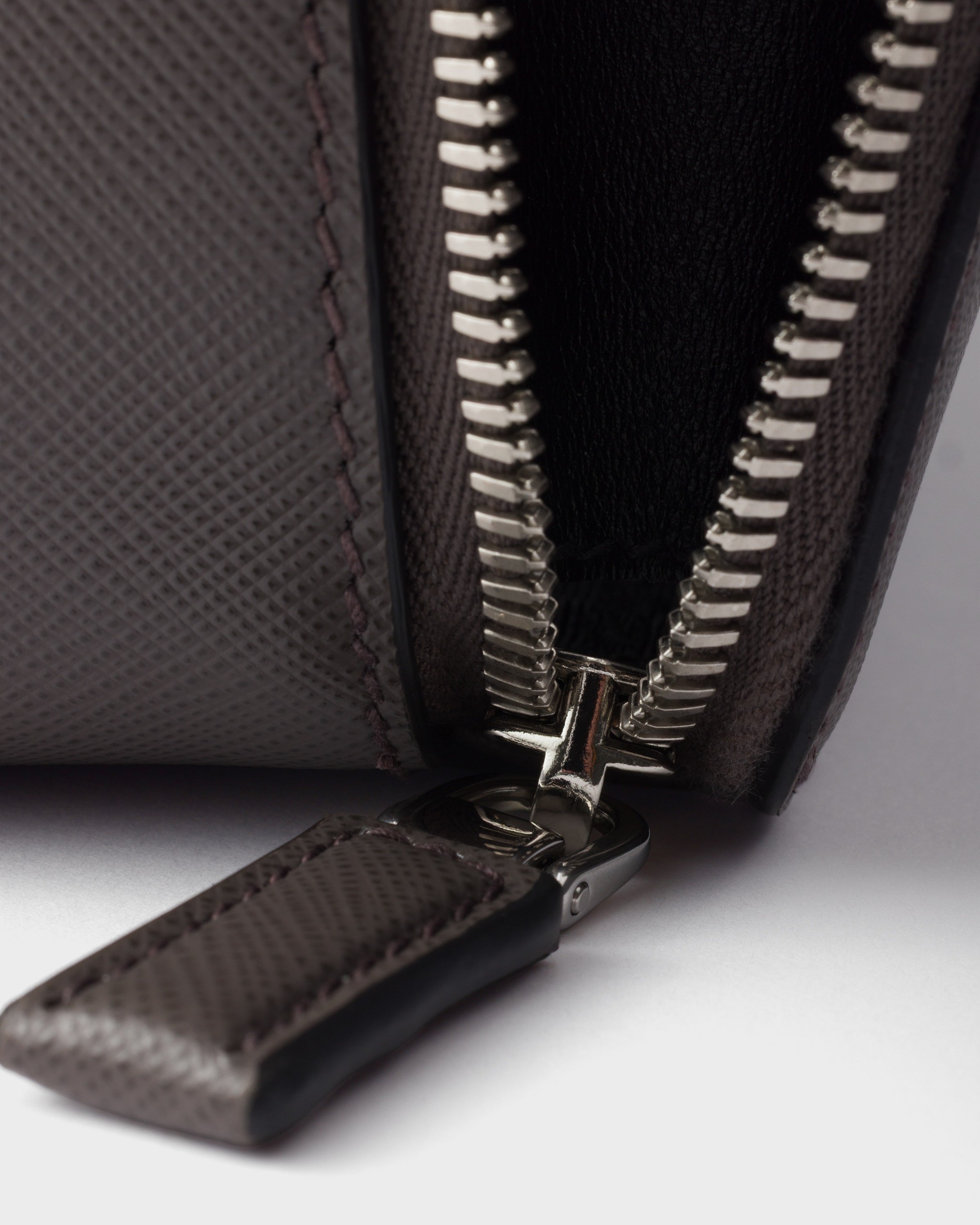 Medium Prada Brique Saffiano leather bag Smoky Gray