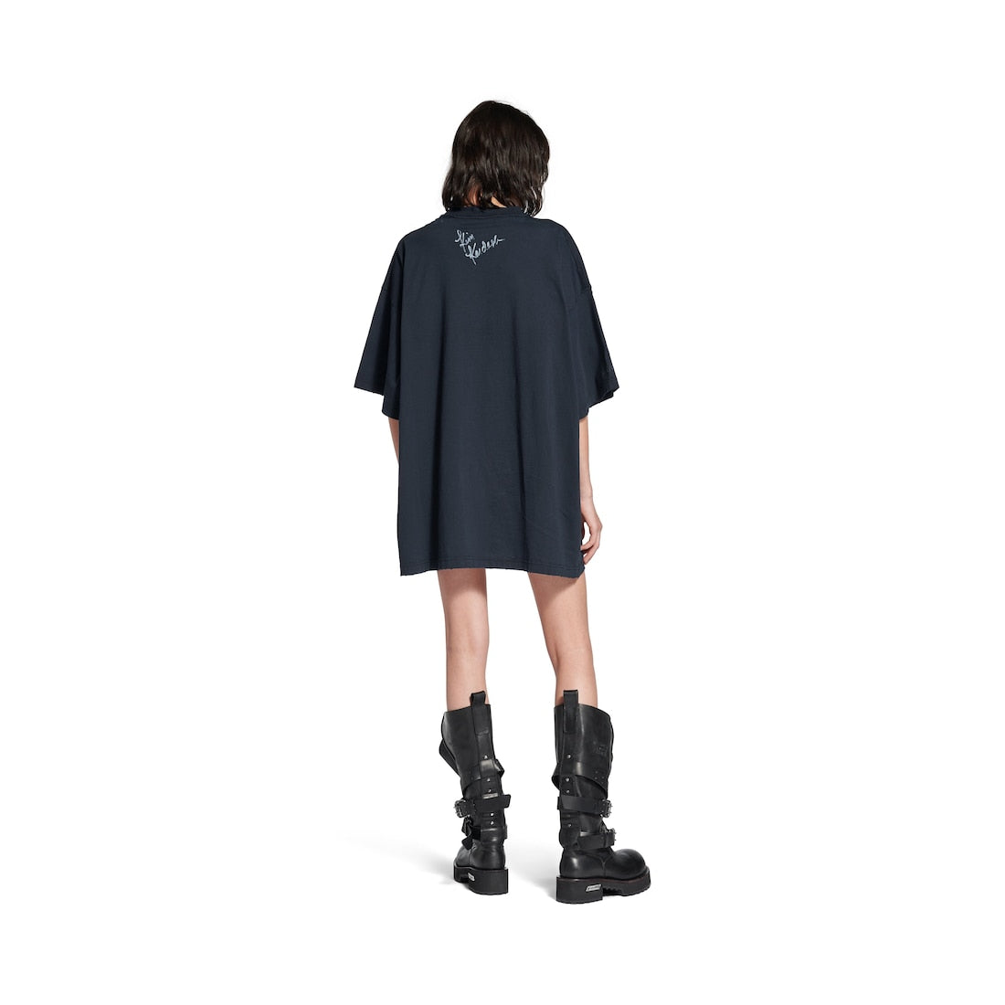 Kim K Oversized T-shirt in Faded Black