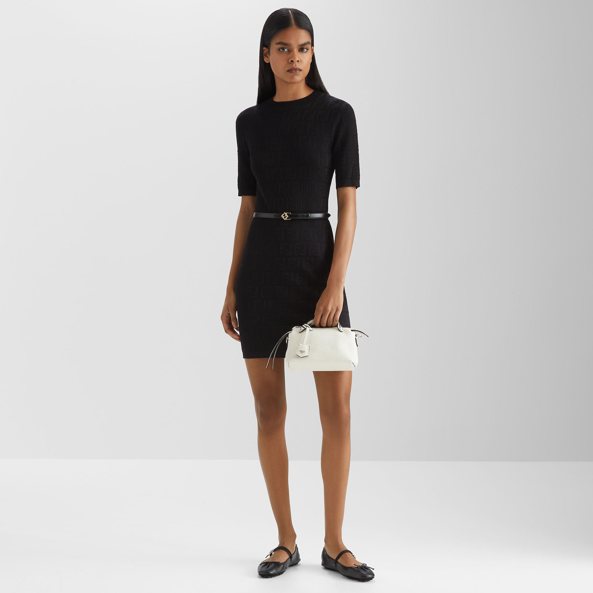 By The Way Selleria Mini White Selleria bag with 156 hand-sewn topstitches