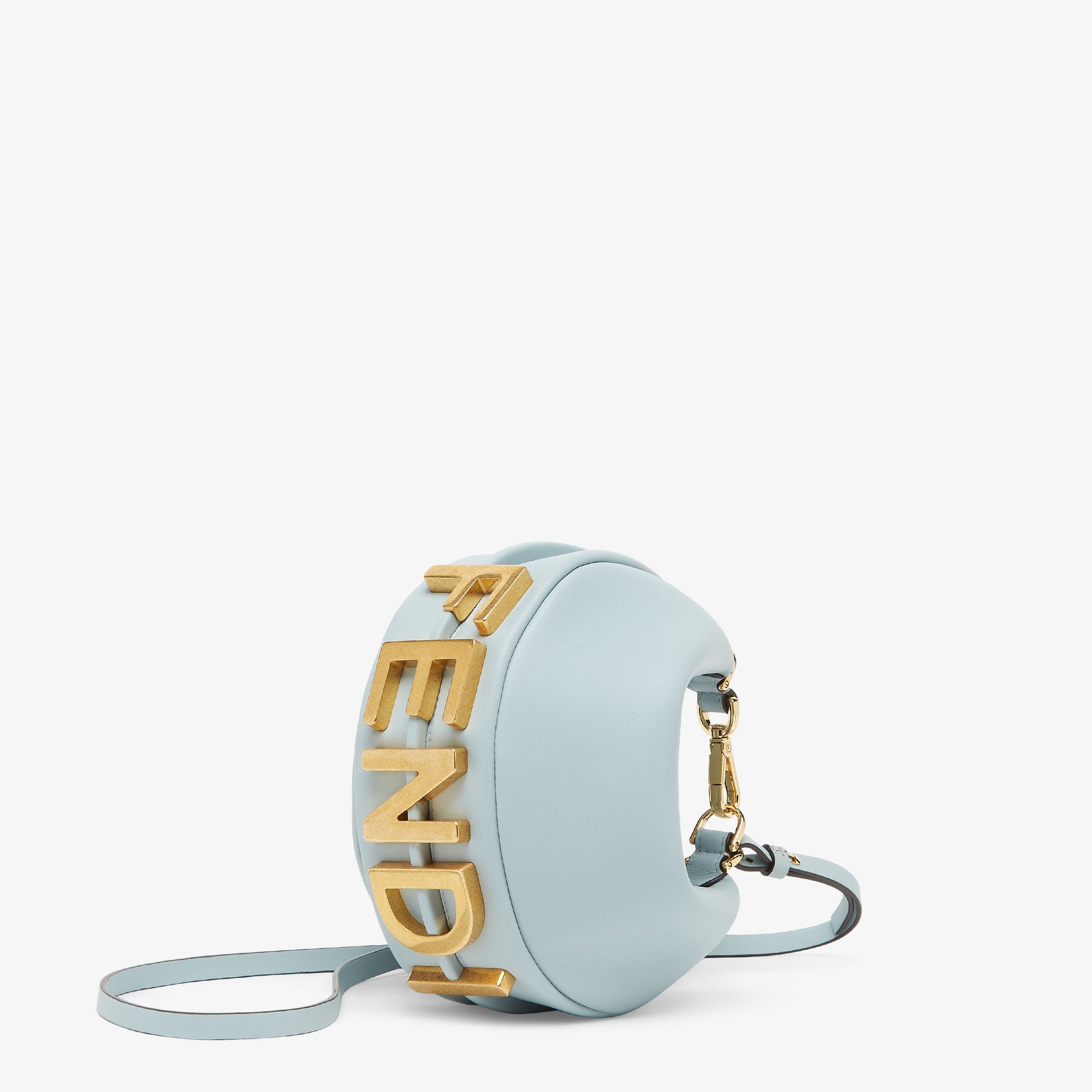 Fendigraphy Mini Light blue leather mini bag