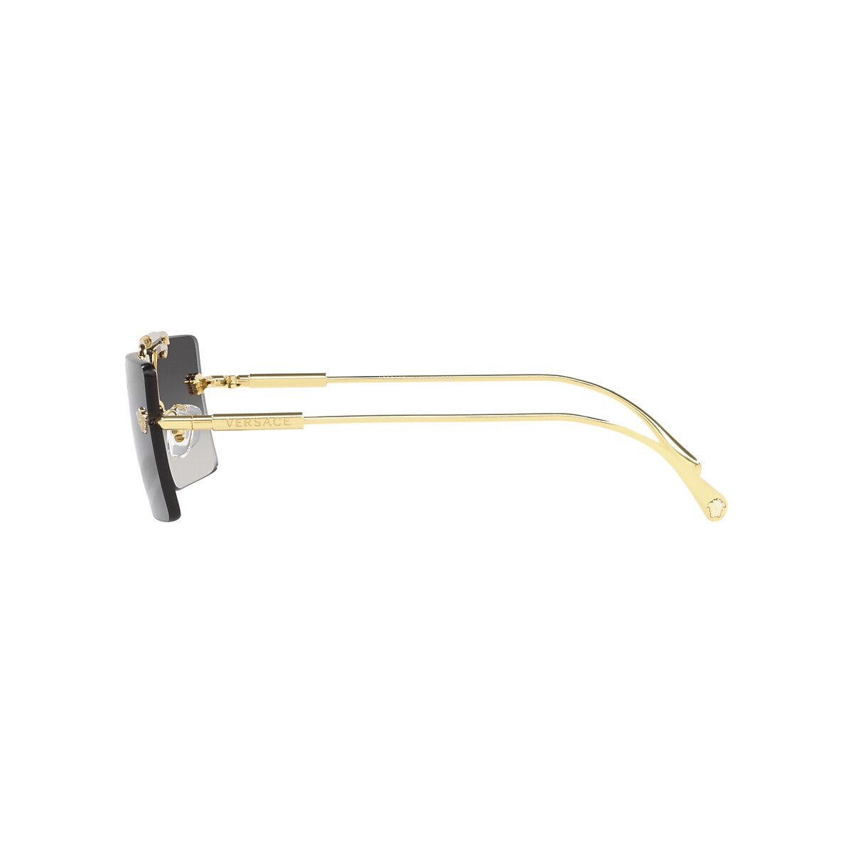 VERSACE VE2245 Gold - Women Luxury Sunglasses, Grey Gradient Lens