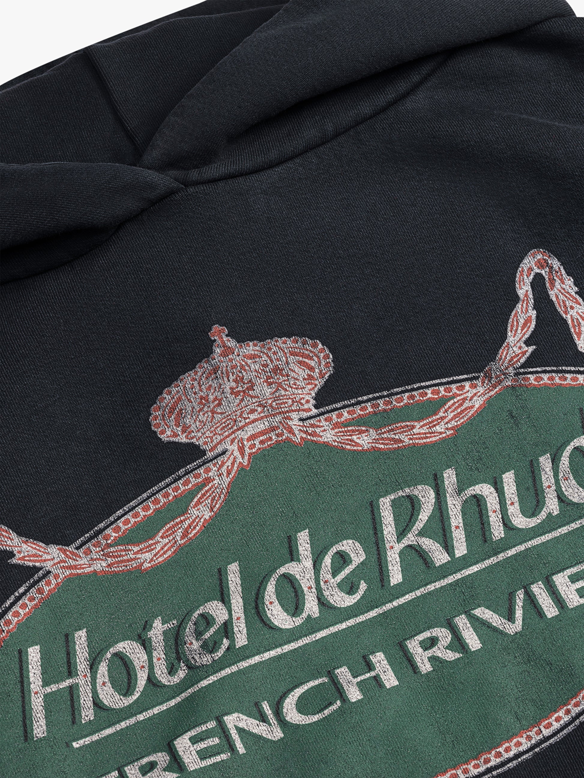 RHUDE RIVIERA HOODIE - VTG BLACK