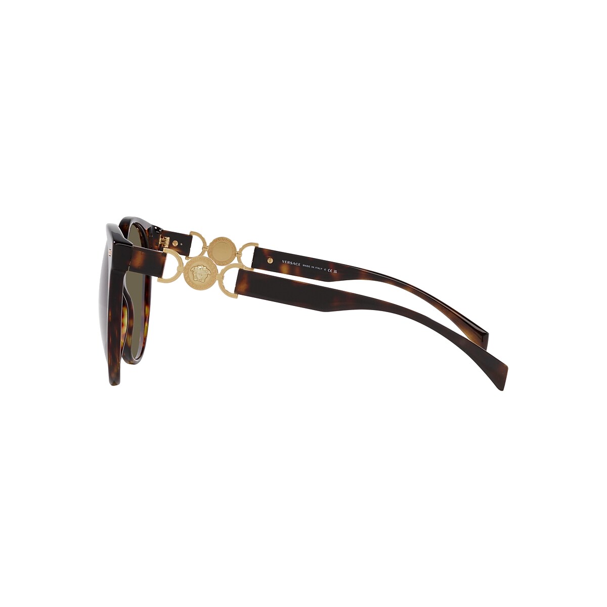 VERSACE VE4442 Havana - Women Luxury Sunglasses, Brown Lens