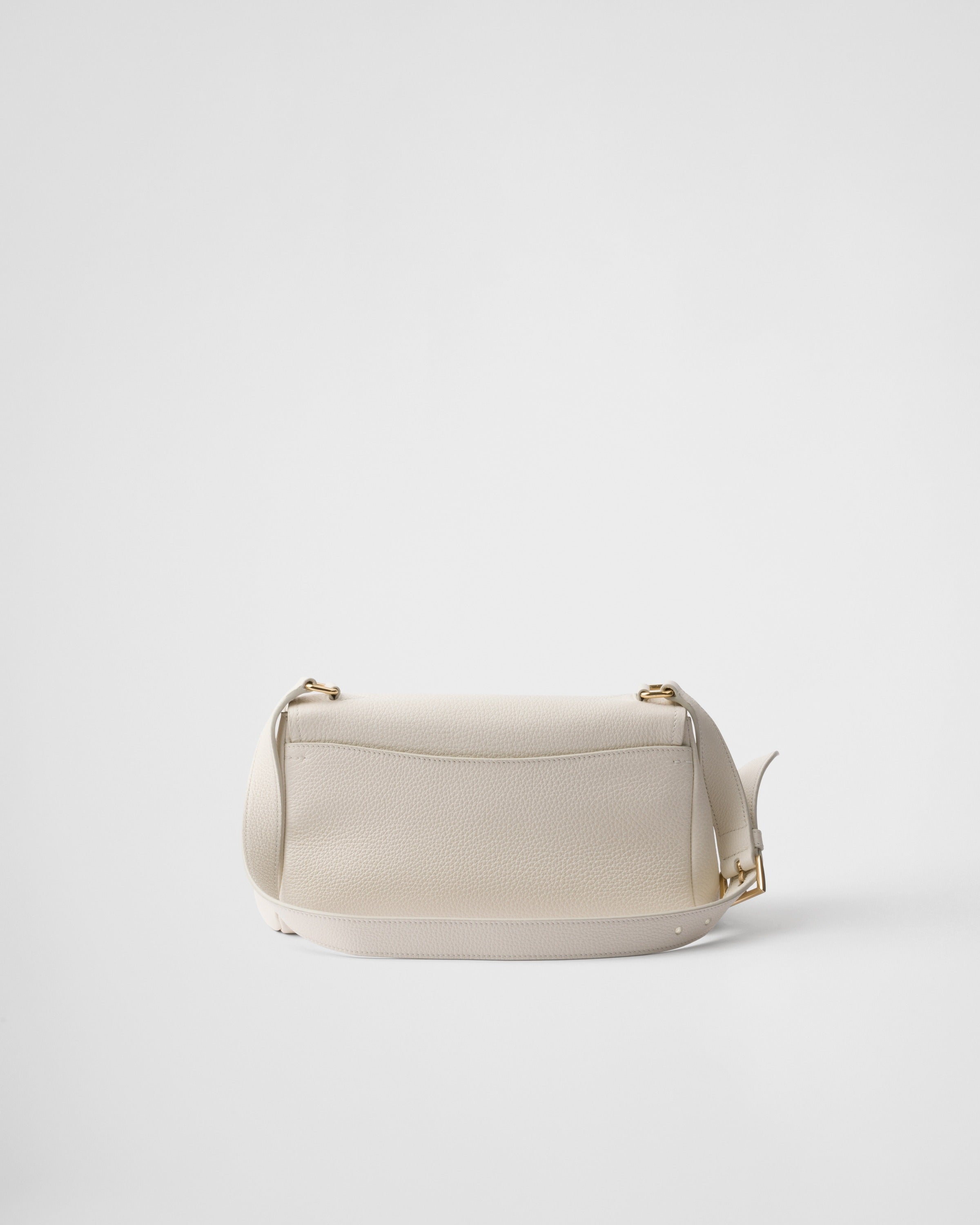 Small leather shoulder bag White