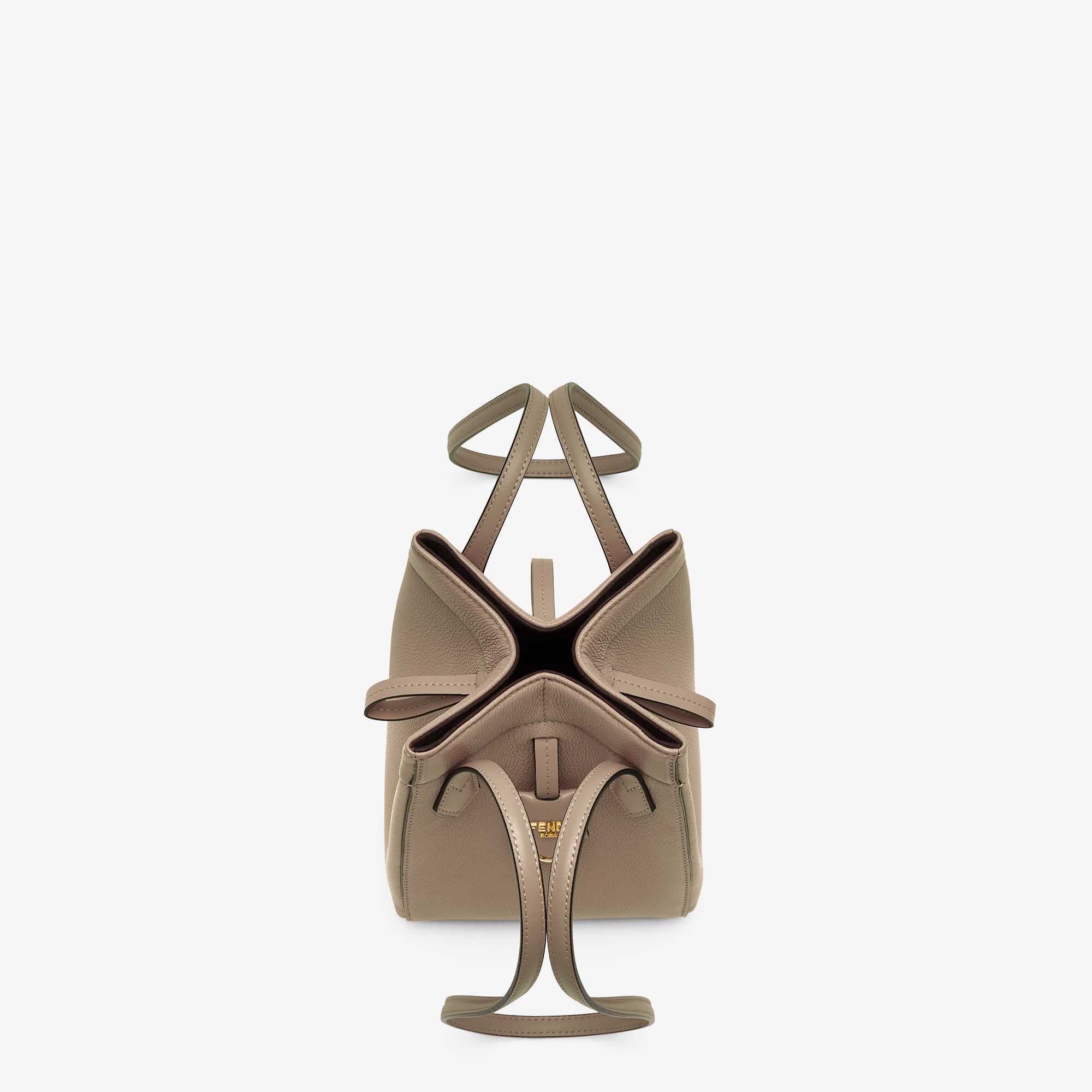 Fendi Origami Mini Dove gray leather mini bag that can be transformed