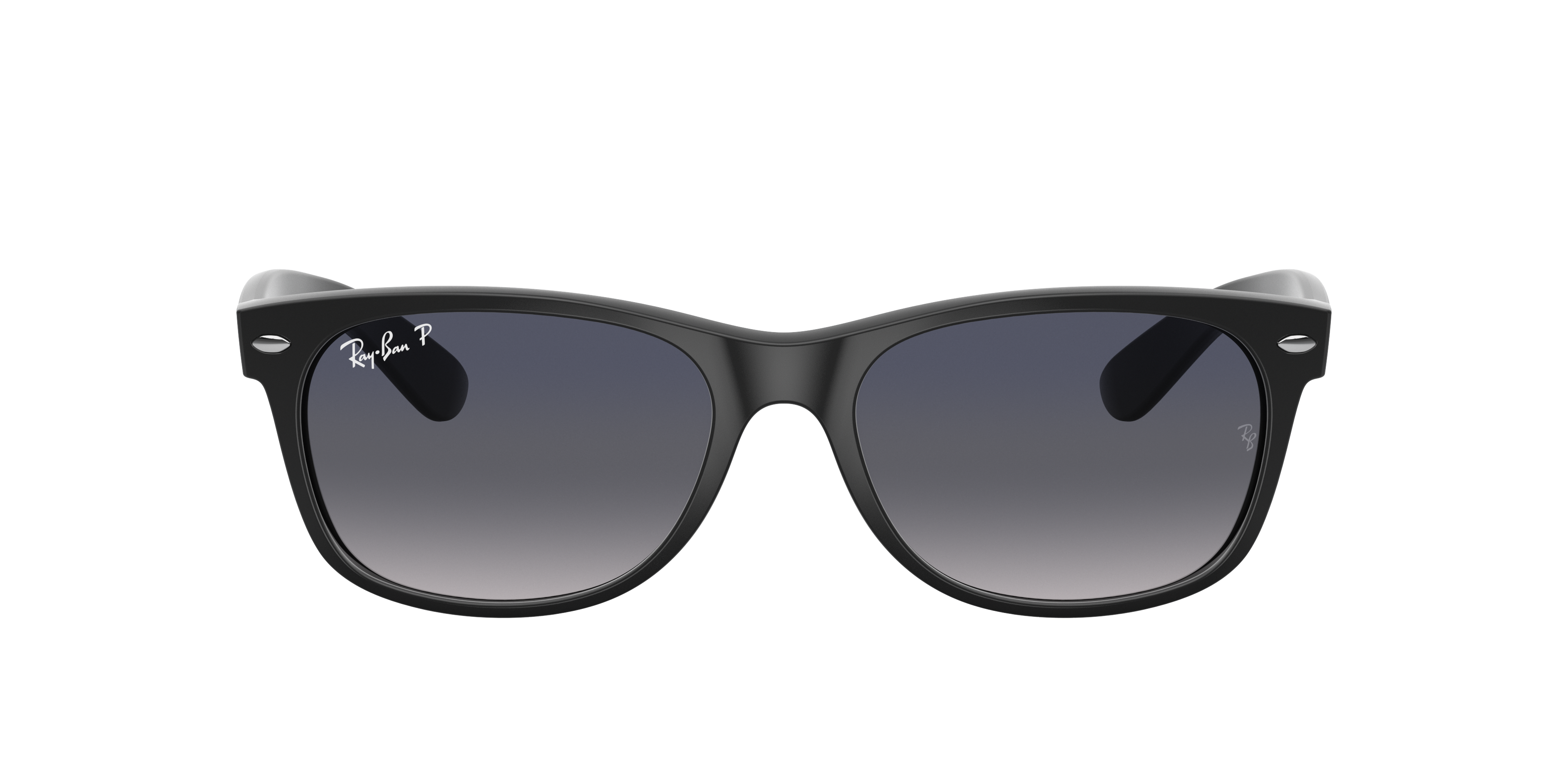 RAY-BAN RB2132 New Wayfarer Classic Black - Sunglasses, Blue/Grey Lens