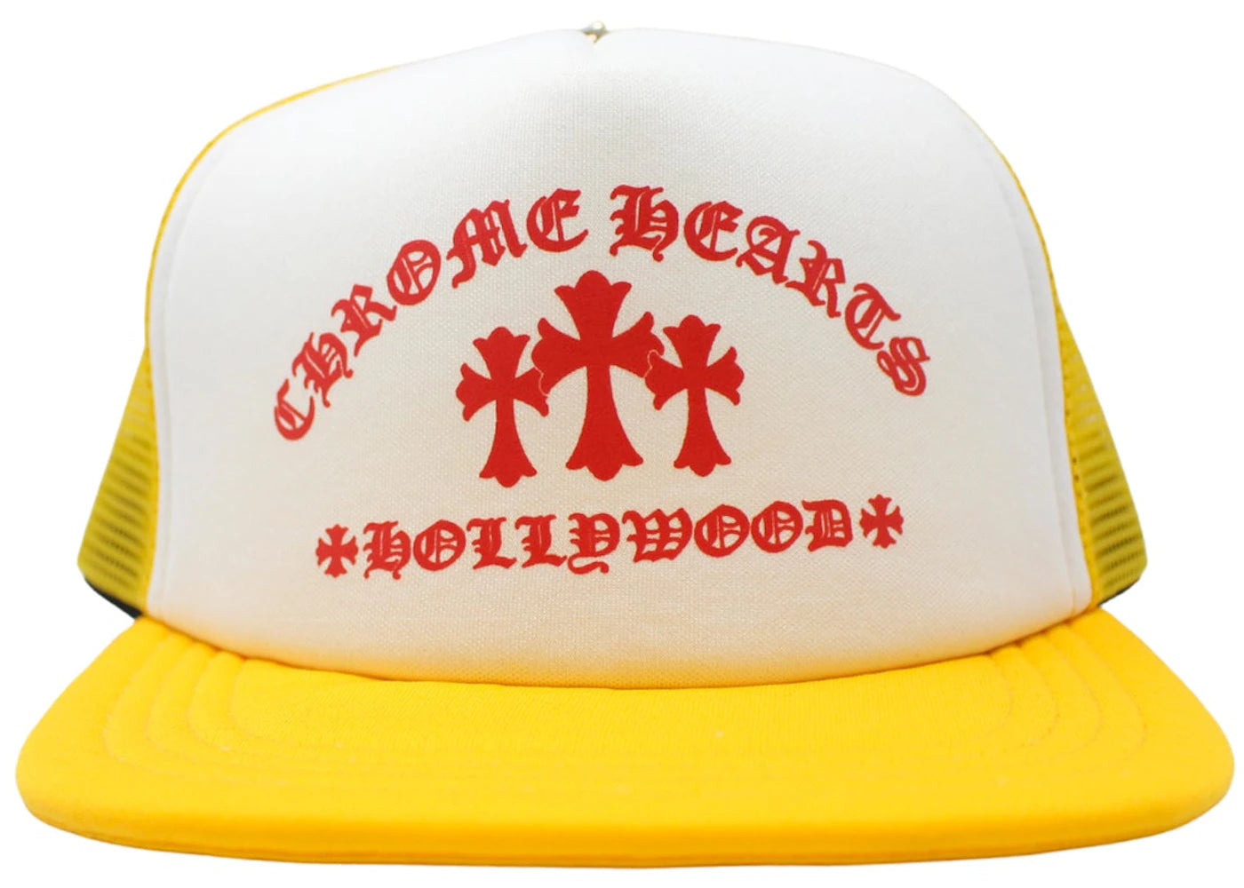 Chrome Hearts King Taco Trucker Hat Yellow/White/Red