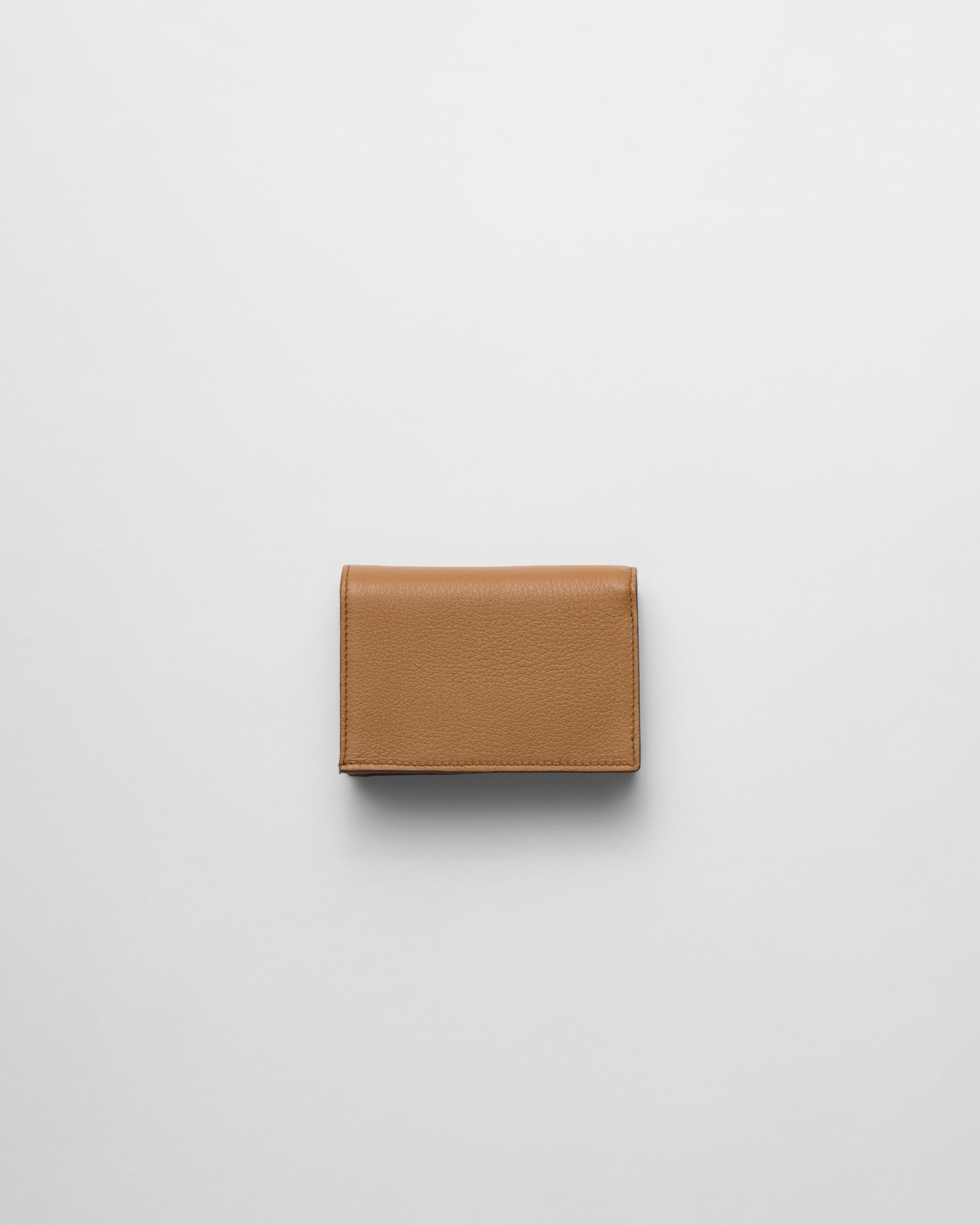 Small leather wallet Caramel