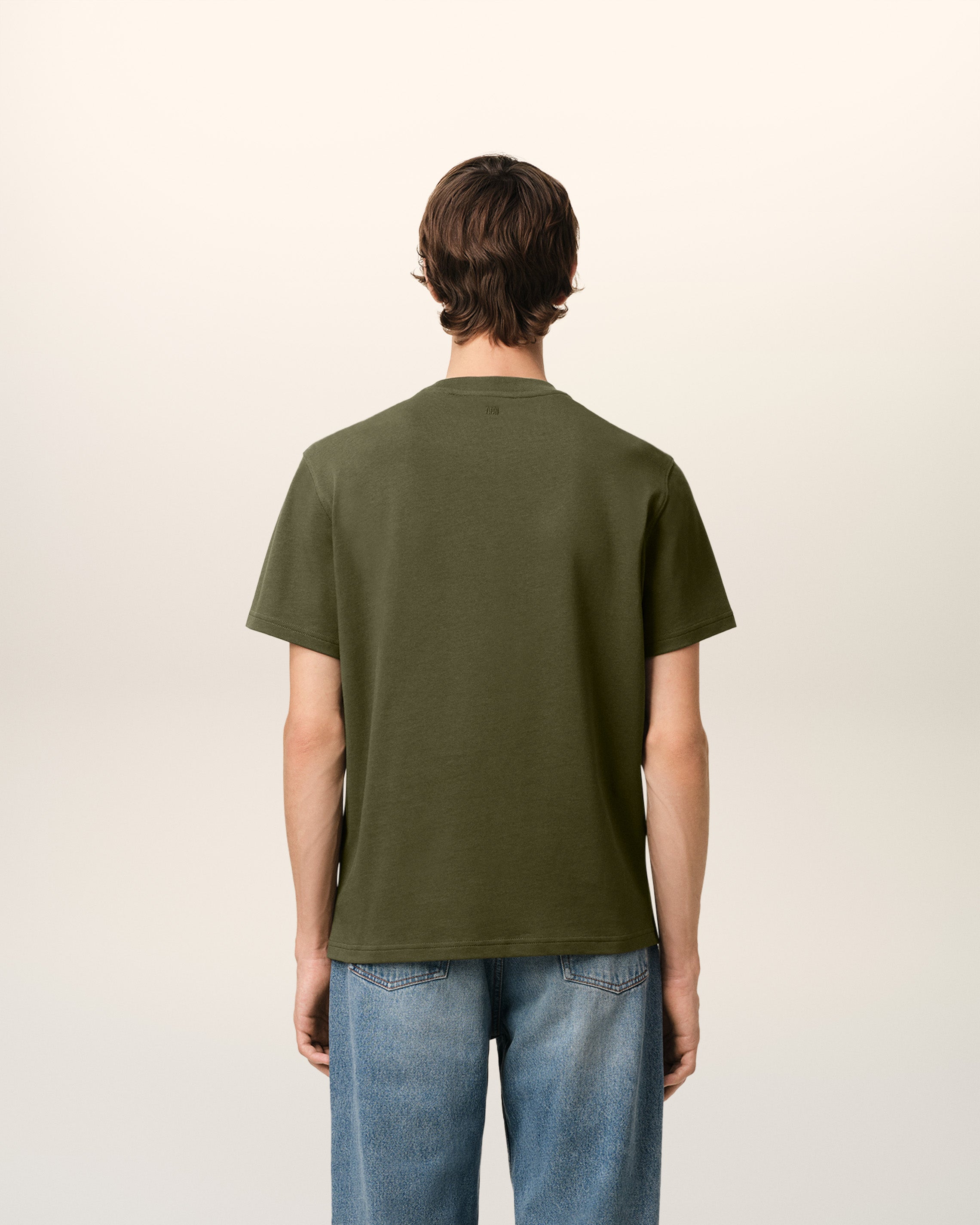GREEN COTTON AMI DE COEUR T-SHIRT LODEN