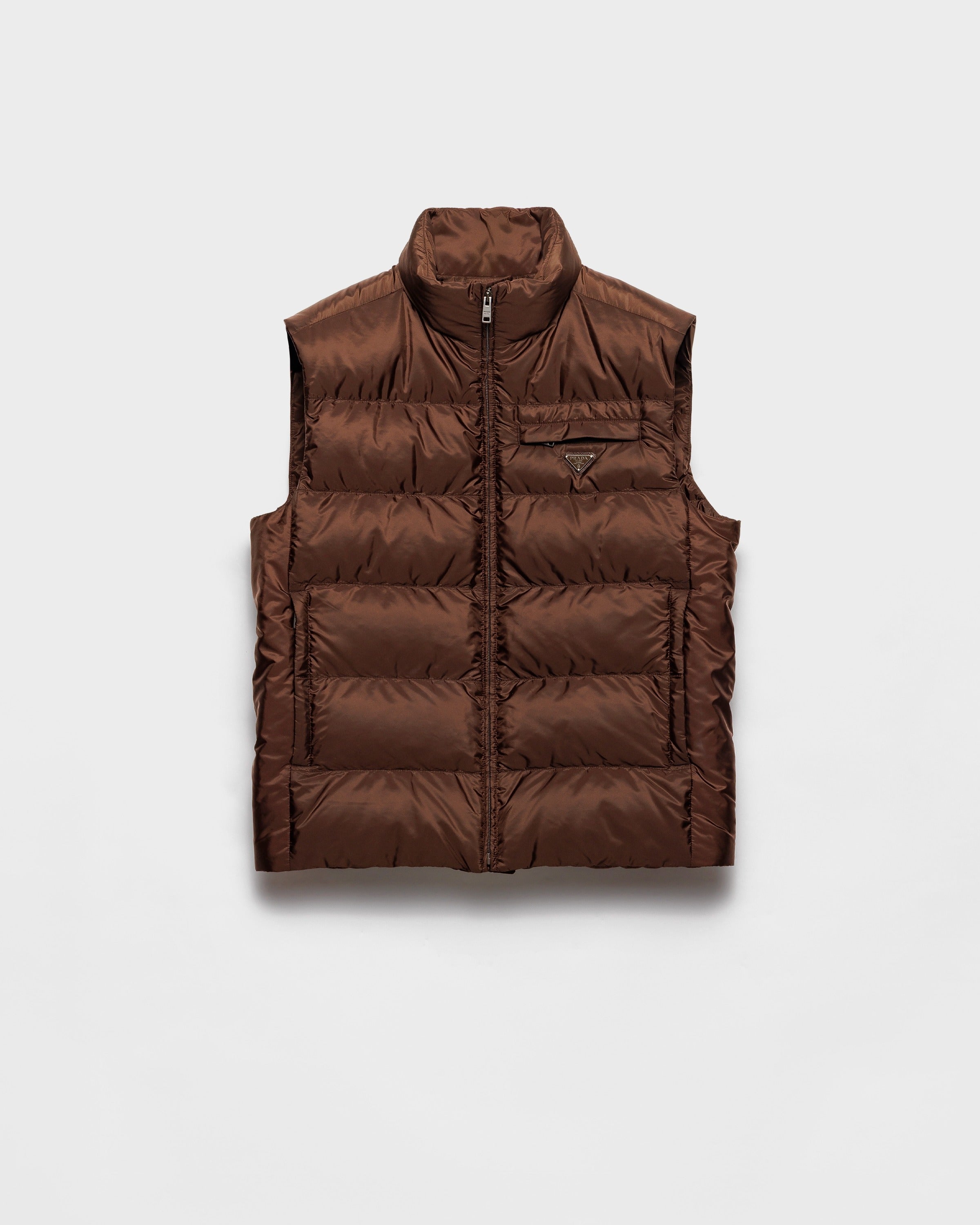 Re-Nylon vest Cocoa Brown