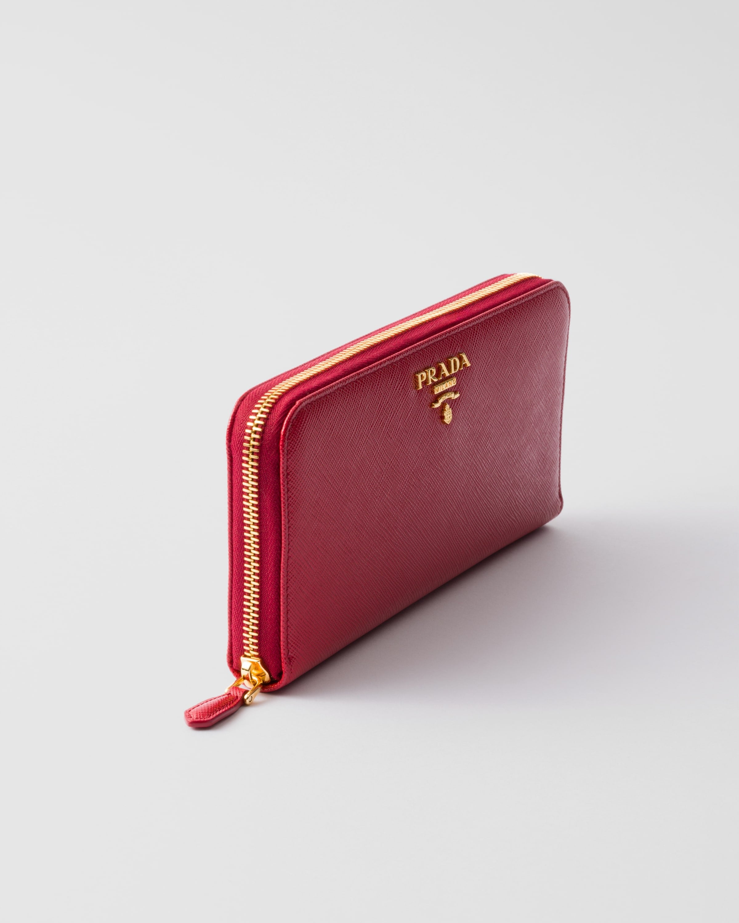 Large Saffiano Leather Wallet Fiery Red