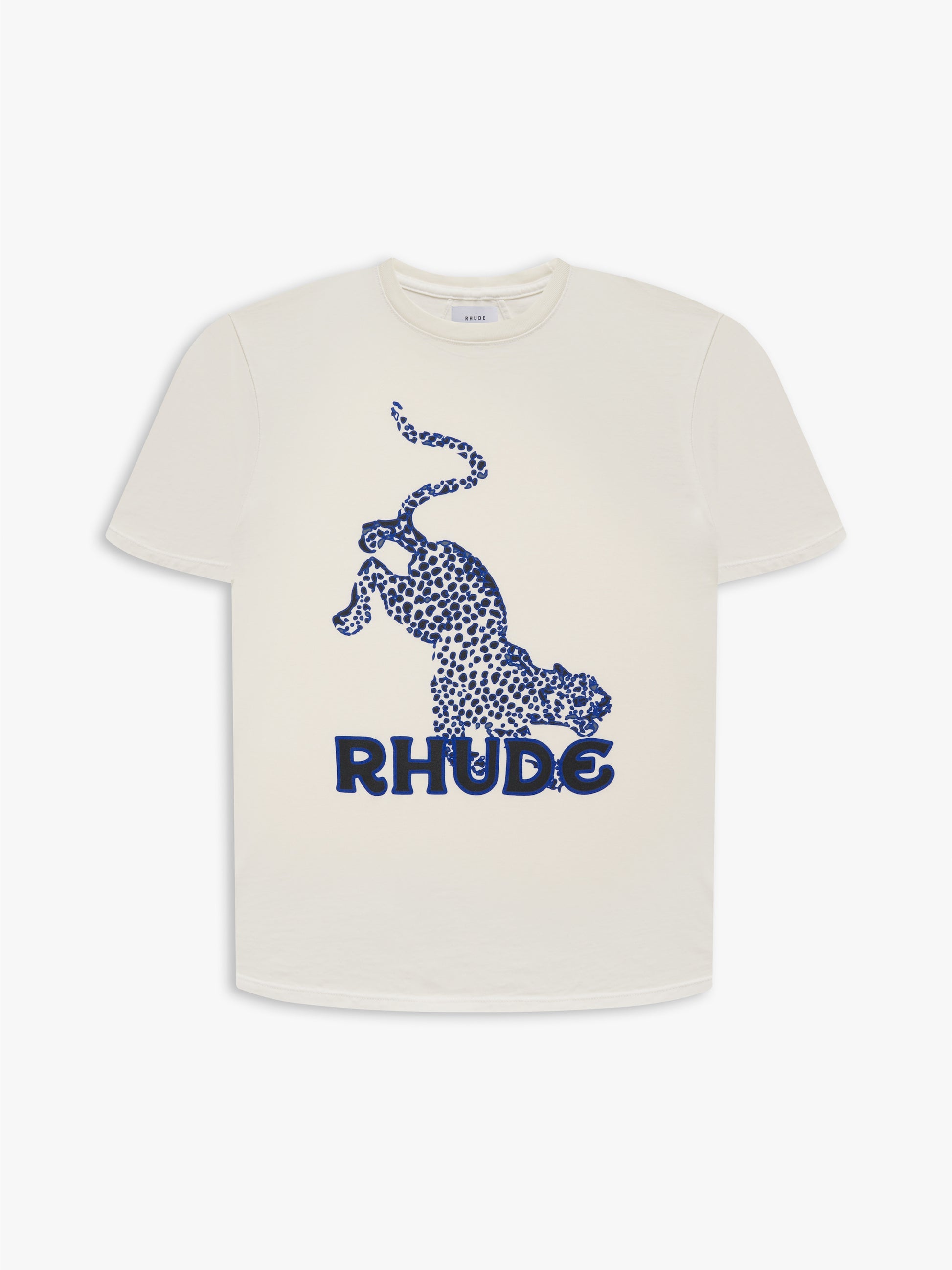 LEOPARD TEE - VTG WHITE