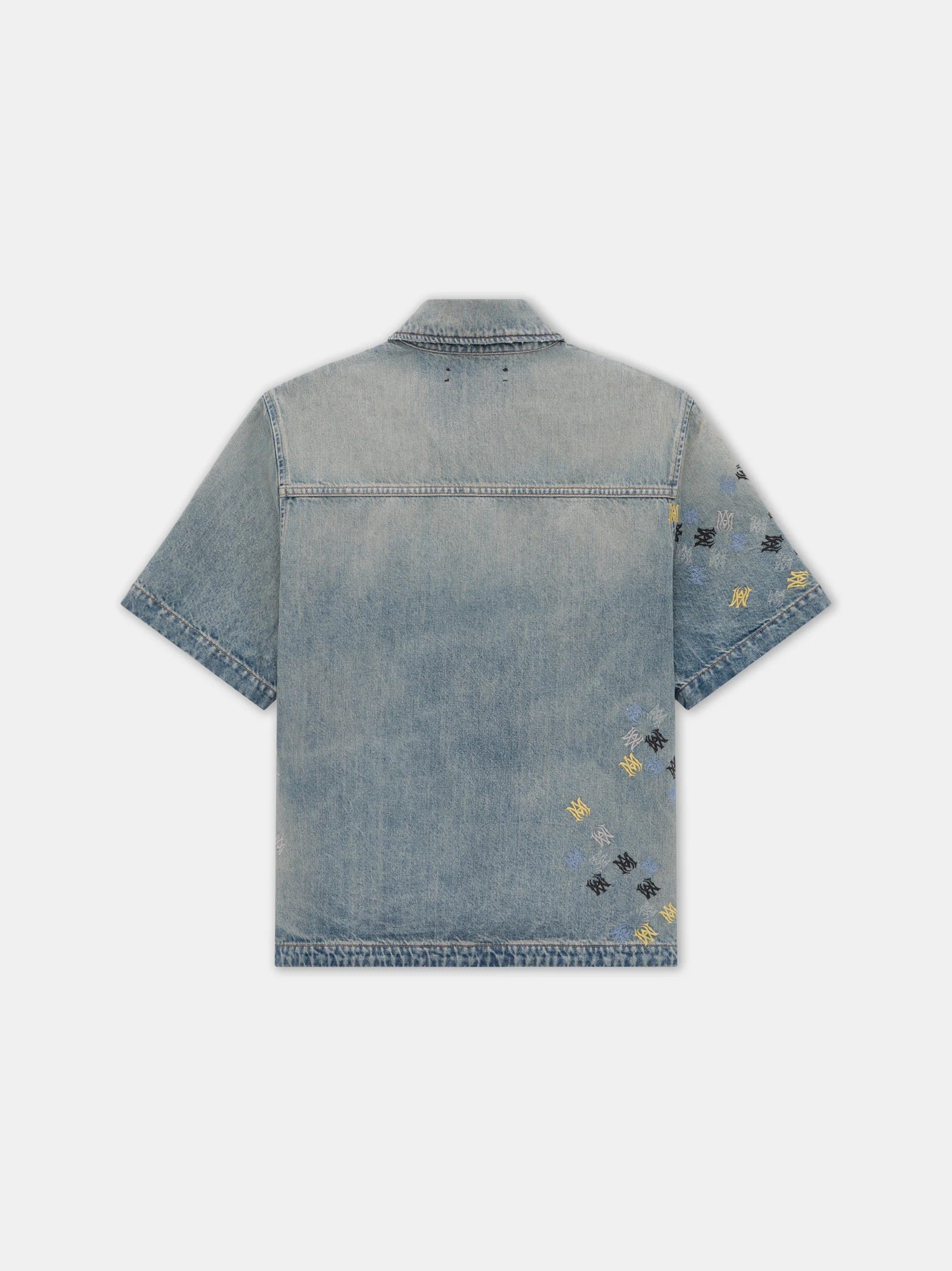MA QUAD EMBROIDERED SHIRT Antique Indigo