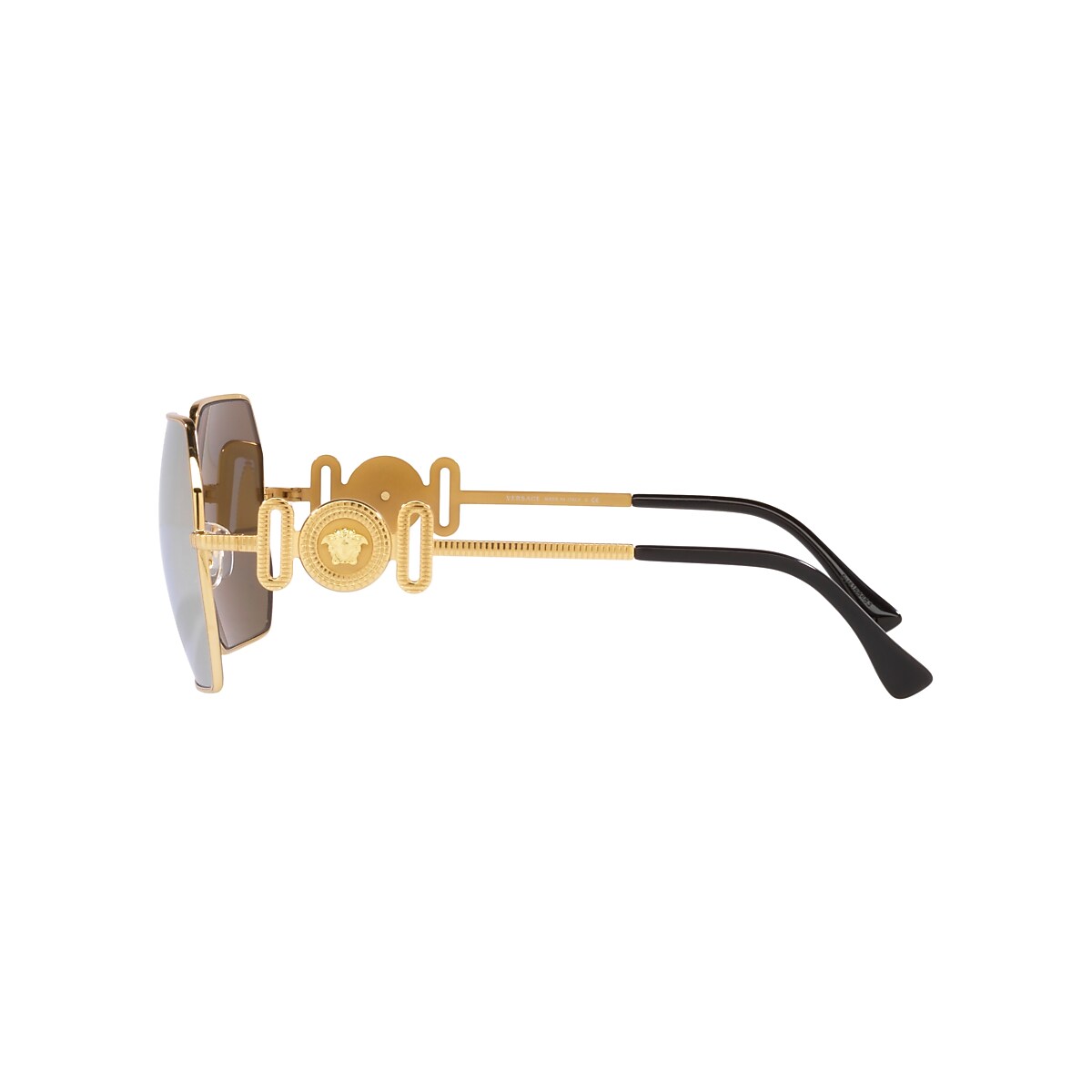 VERSACE VE2248 Gold - Women Luxury Sunglasses, Brown Mirror Gold Lens