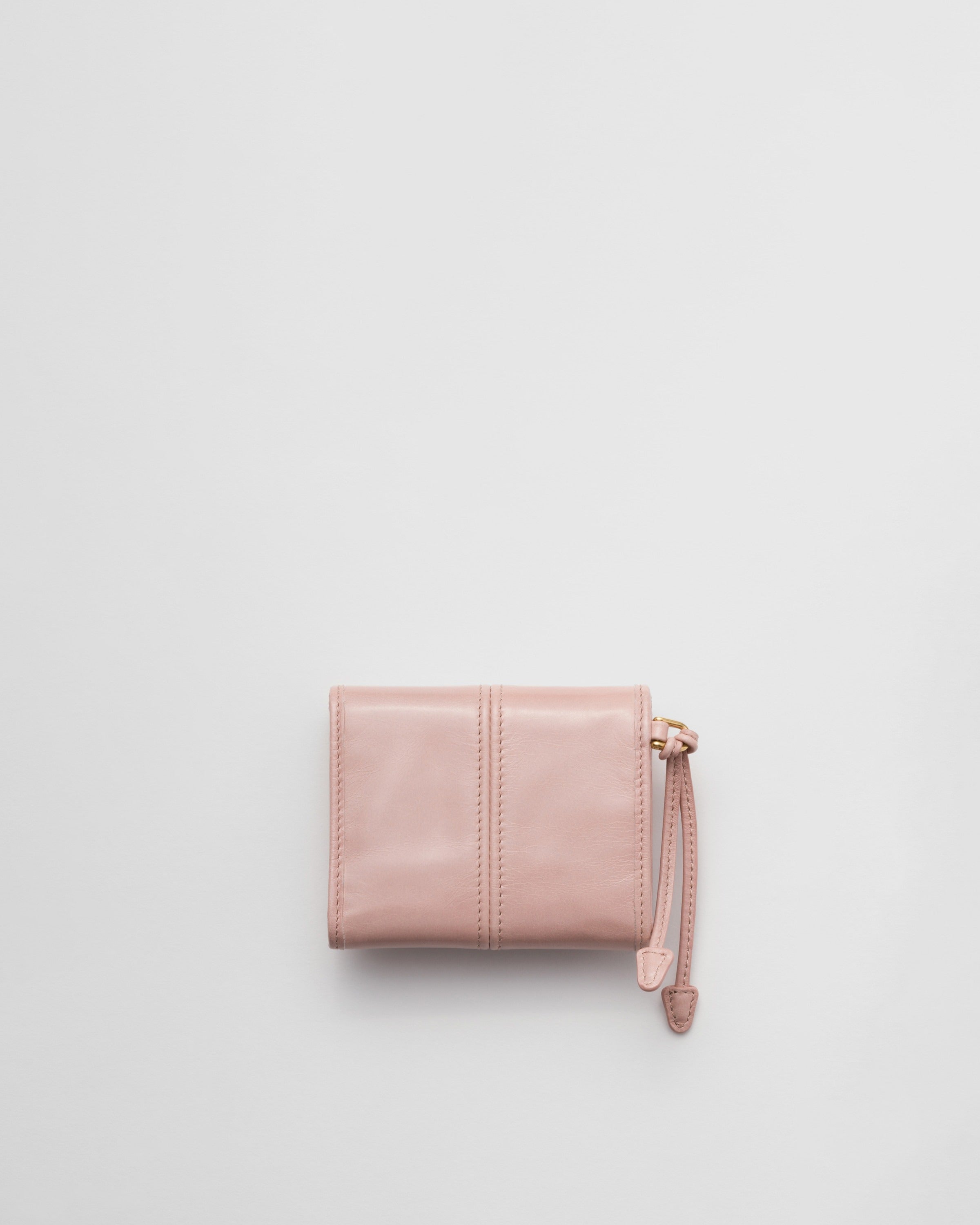 Small leather wallet Rosy Blush