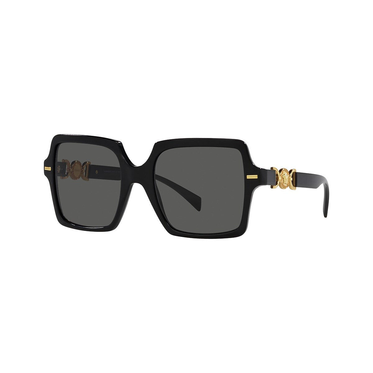 VERSACE VE4441F Black - Women Luxury Sunglasses, Dark Grey Lens