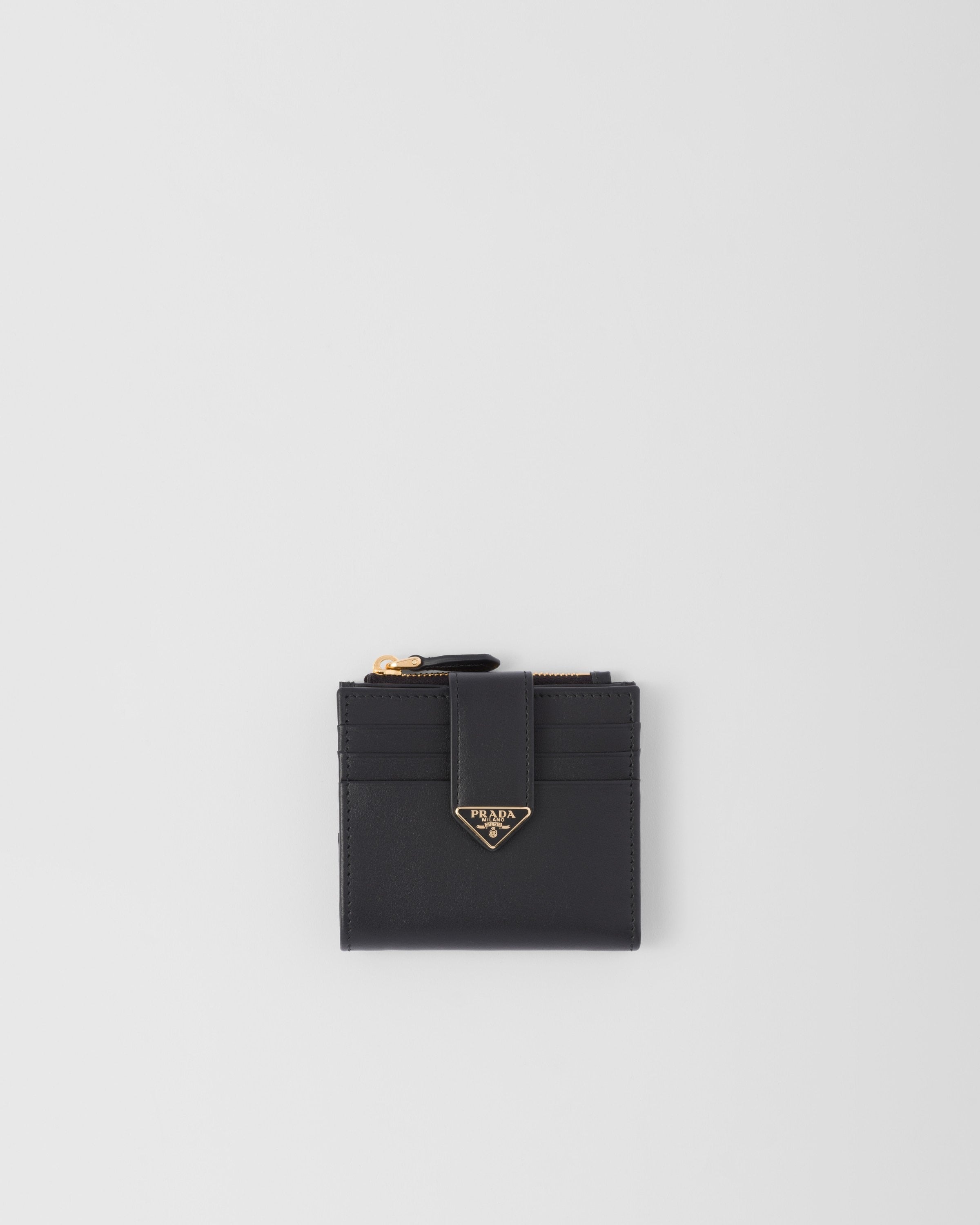Small leather wallet Black
