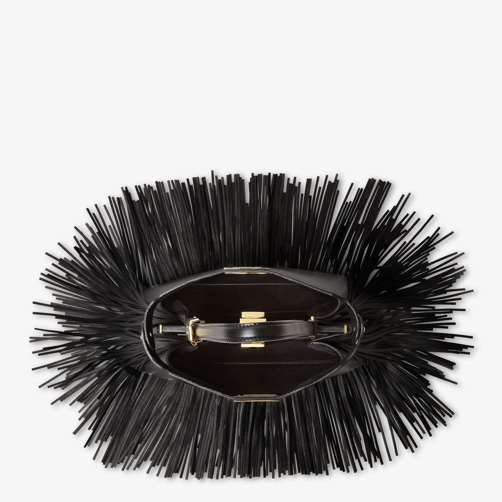 Peekaboo Soft Small Black leather bag