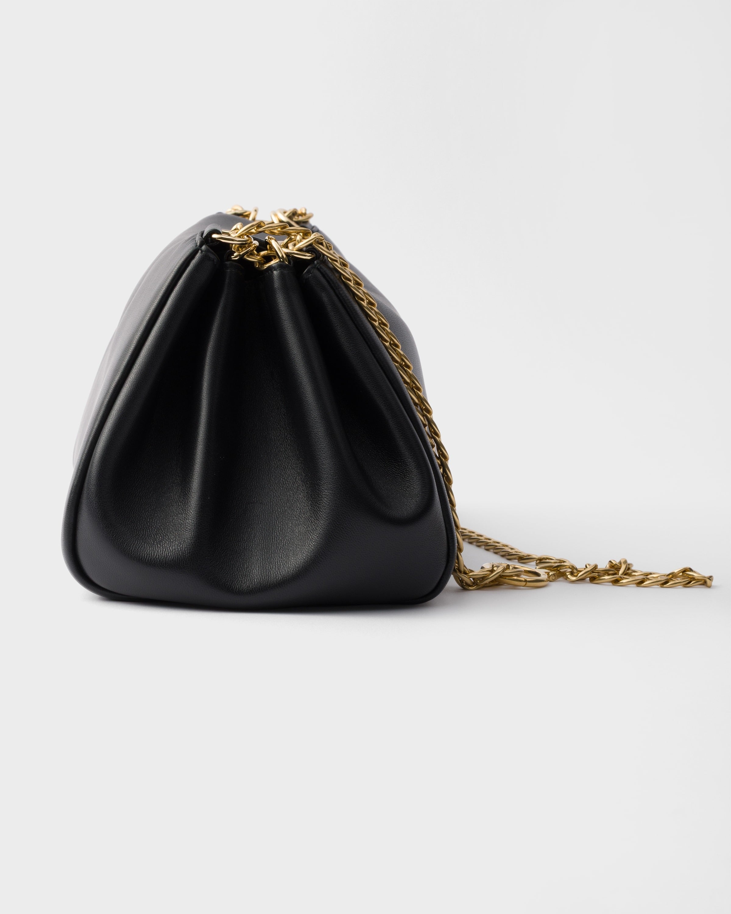 Small Prada Tumulte nappa leather bag Black