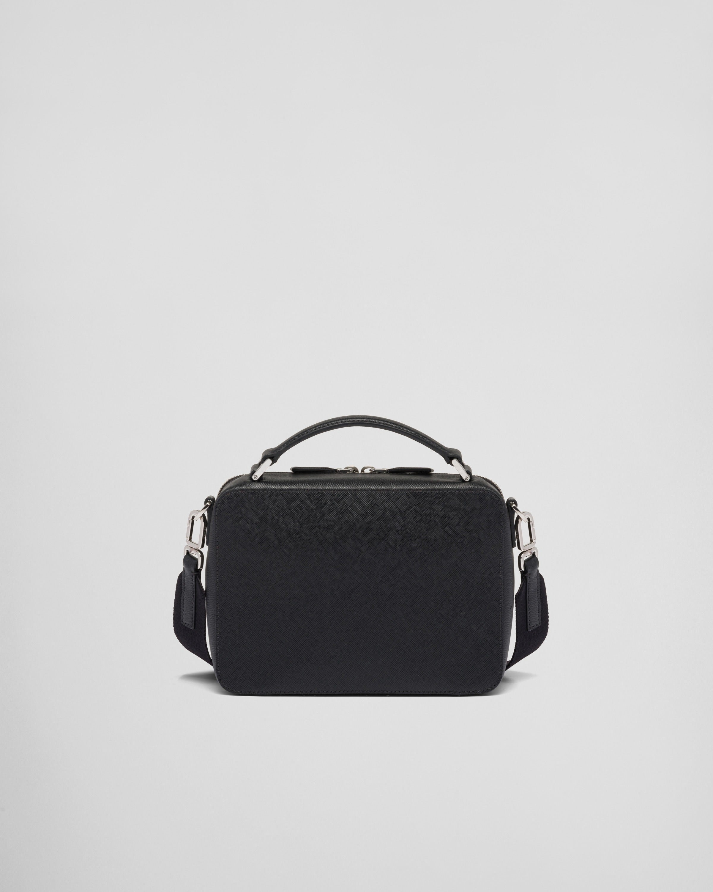 Medium Prada Brique Saffiano leather bag Black