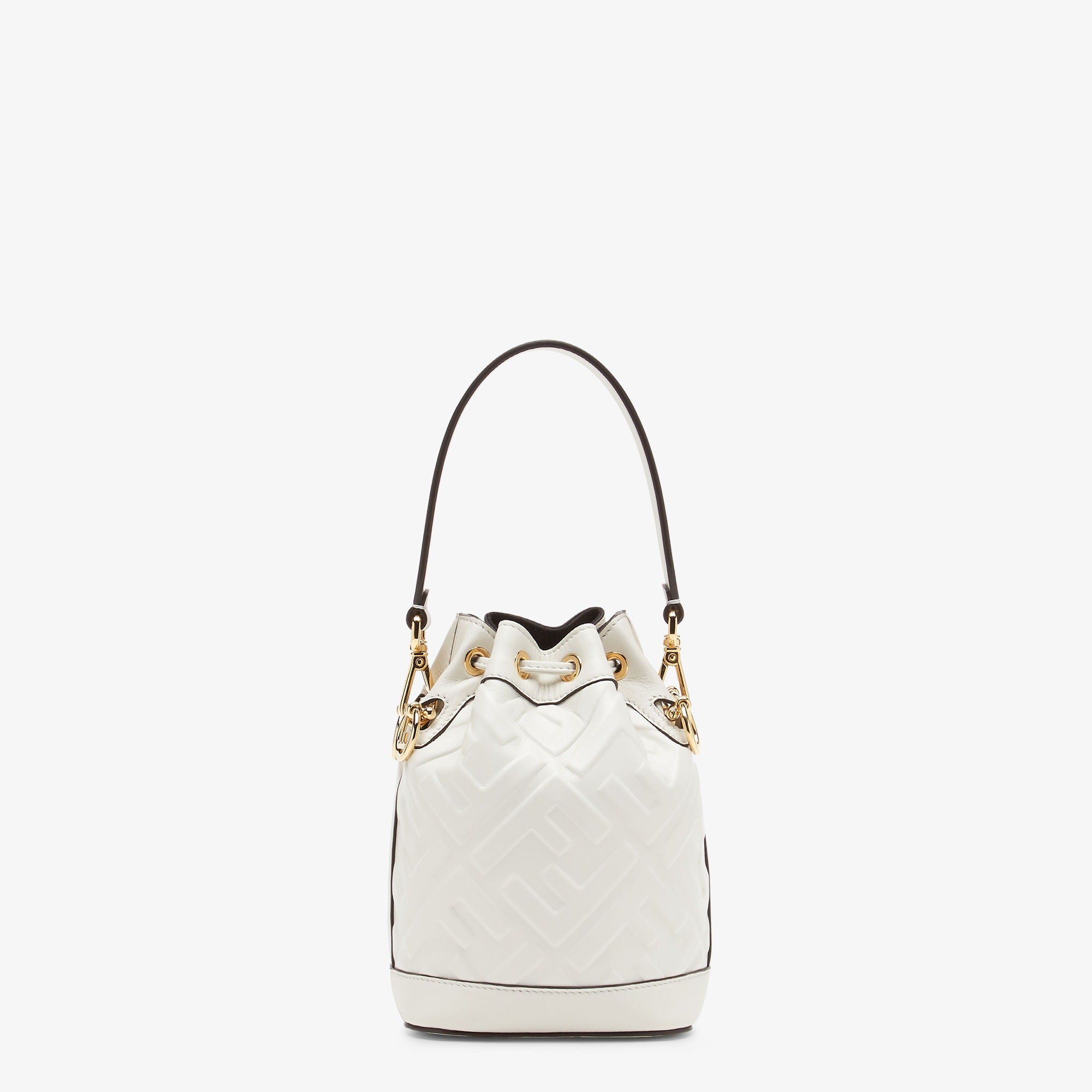 Mon Tresor White leather mini-bag with FF motif