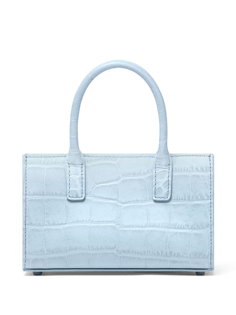 Versace Mini crocodile-embossed Leather Tote Bag
