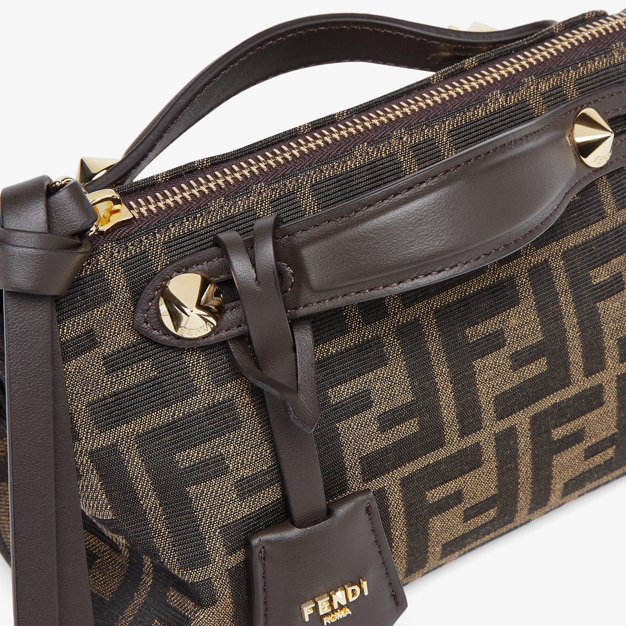 By The Way Soft Mini Brown FF jacquard fabric mini bag