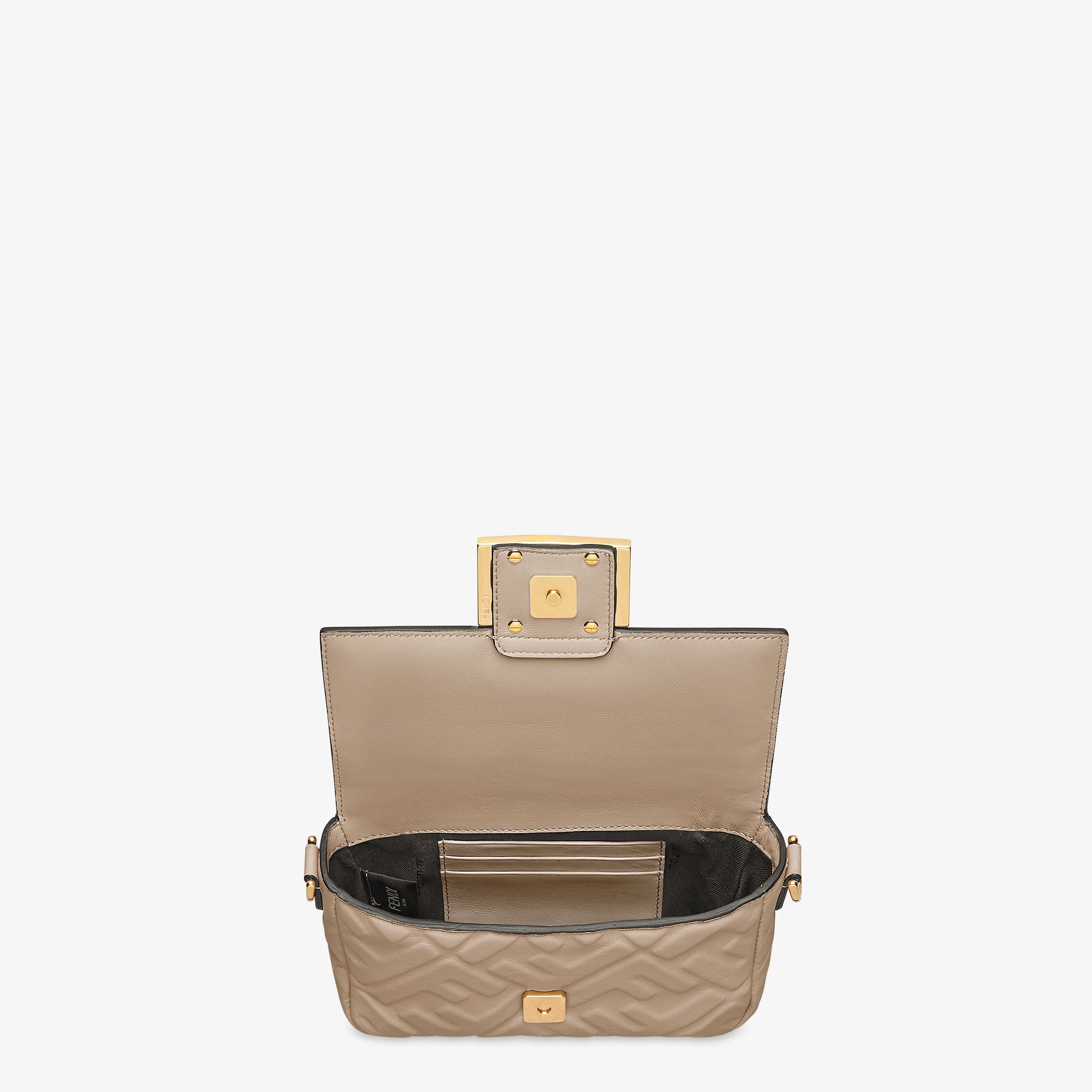 Baguette Mini Dove gray nappa leather bag