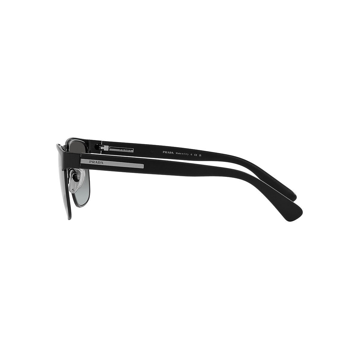 PRADA PR 66ZS Matte Black - Men Luxury Sunglasses, Grey Gradient Lens