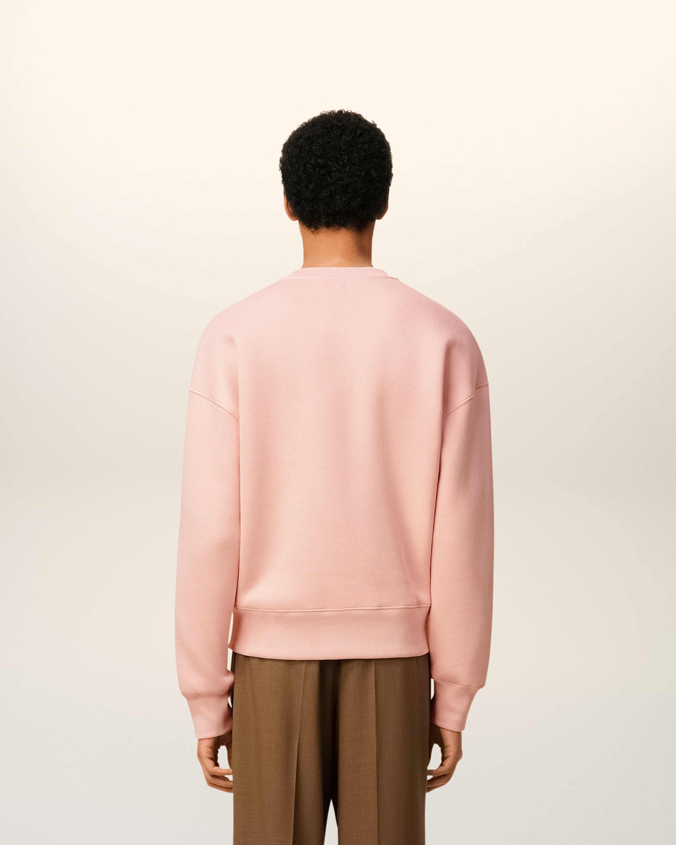 Pink Cotton Ami De Coeur Sweatshirt POWDER