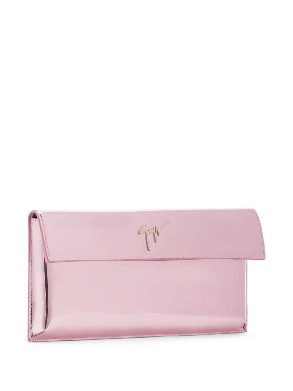 Giuseppe Zanotti logo-plaque metallic-finish Clutch Bag