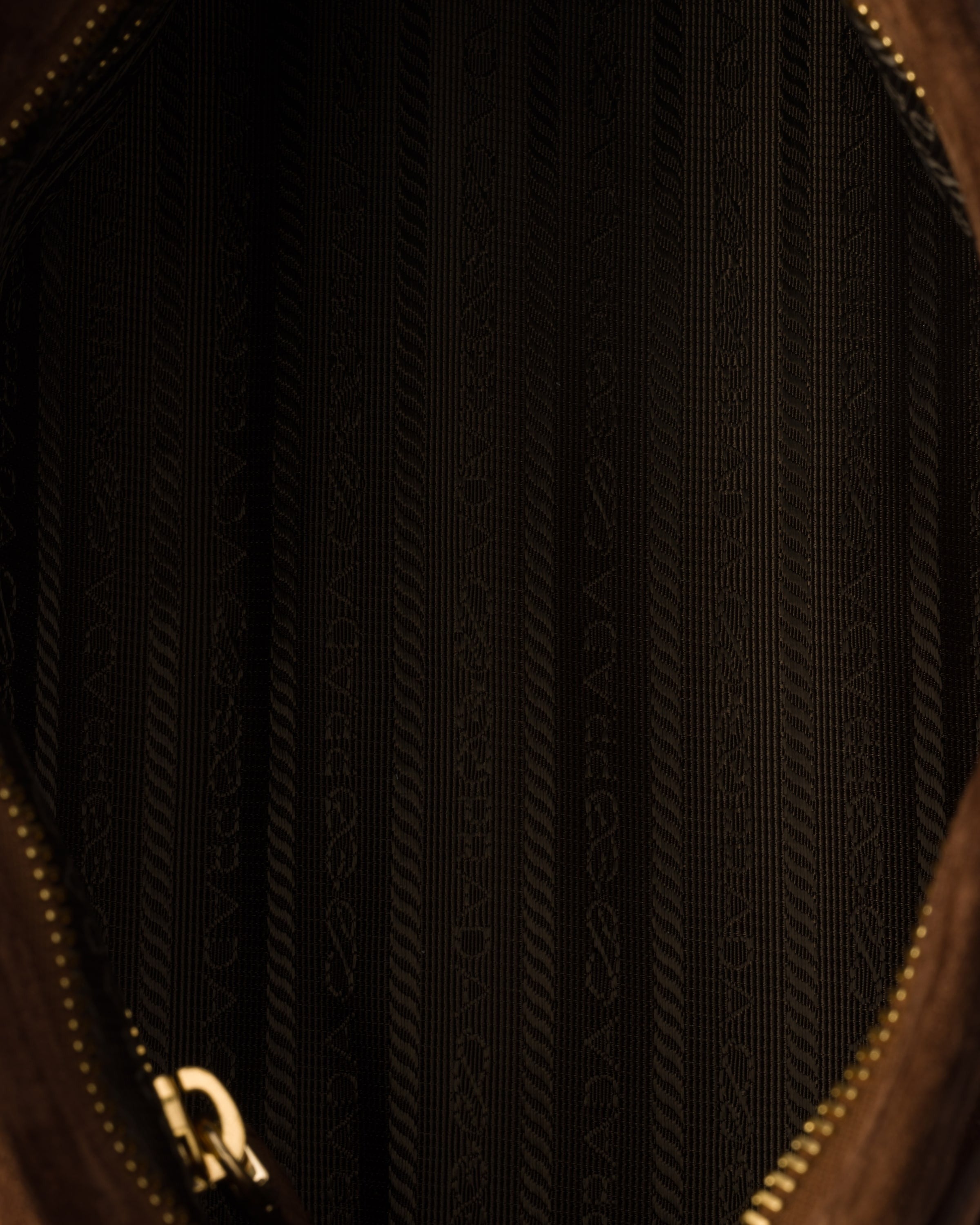 Prada Bonnie medium suede handbag Cocoa Brown