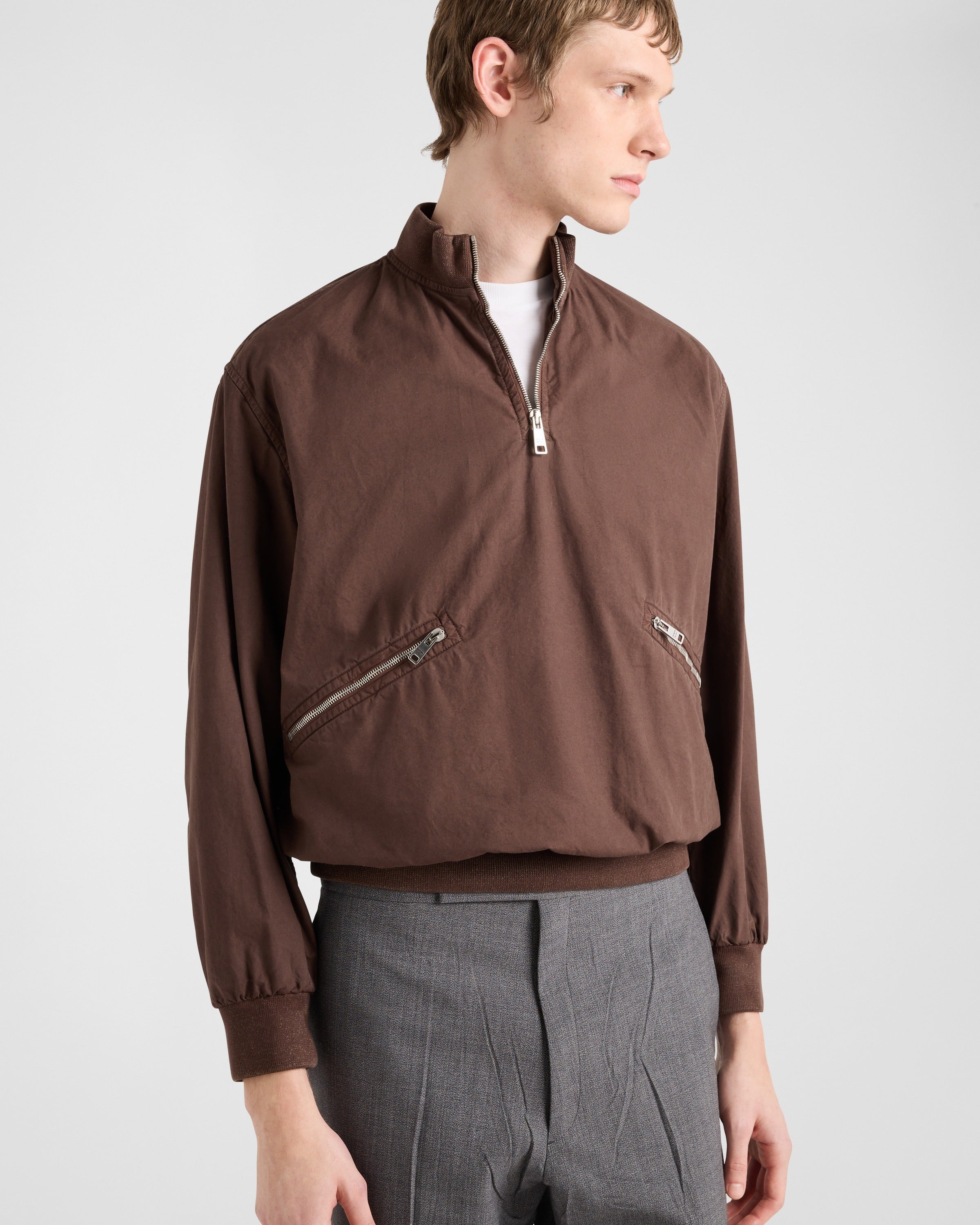 Cotton blouson jacket Ebony