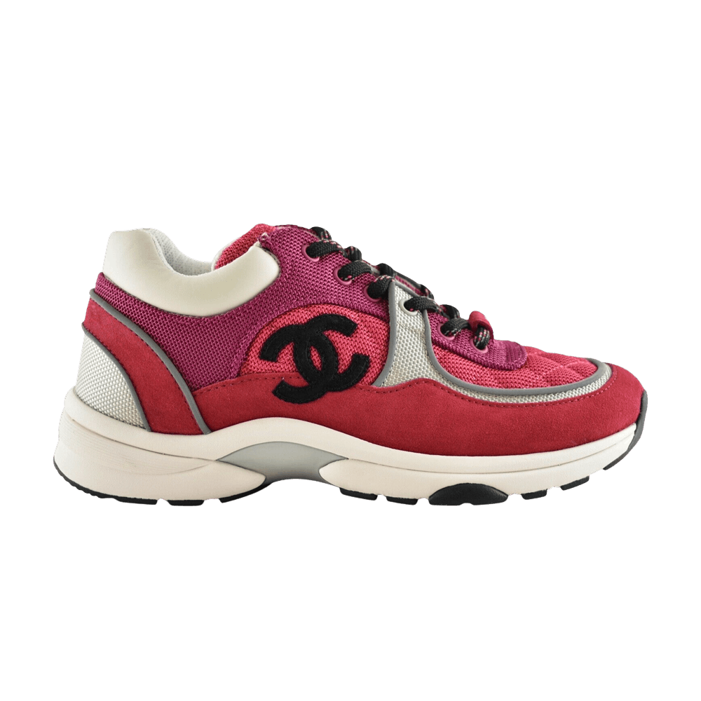 Chanel Low Top Trainer Pink Silver