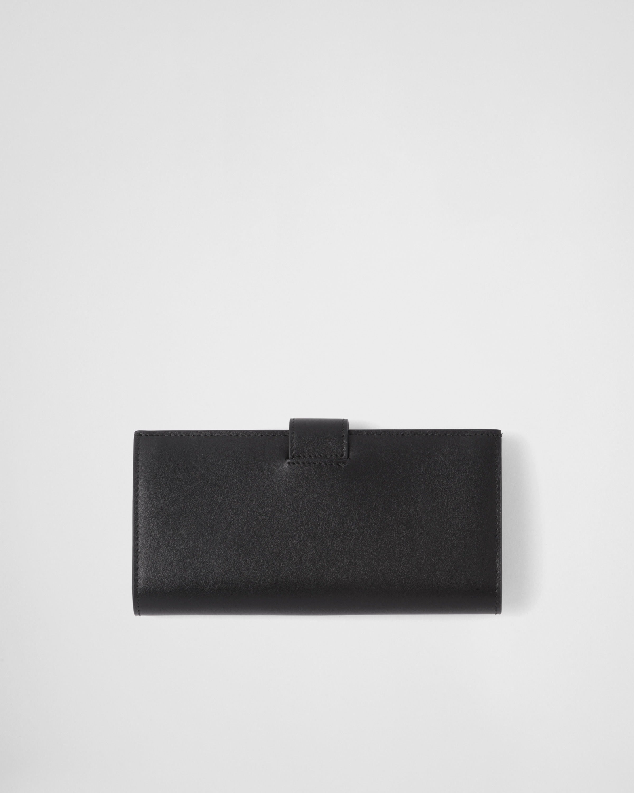 Large leather wallet Black