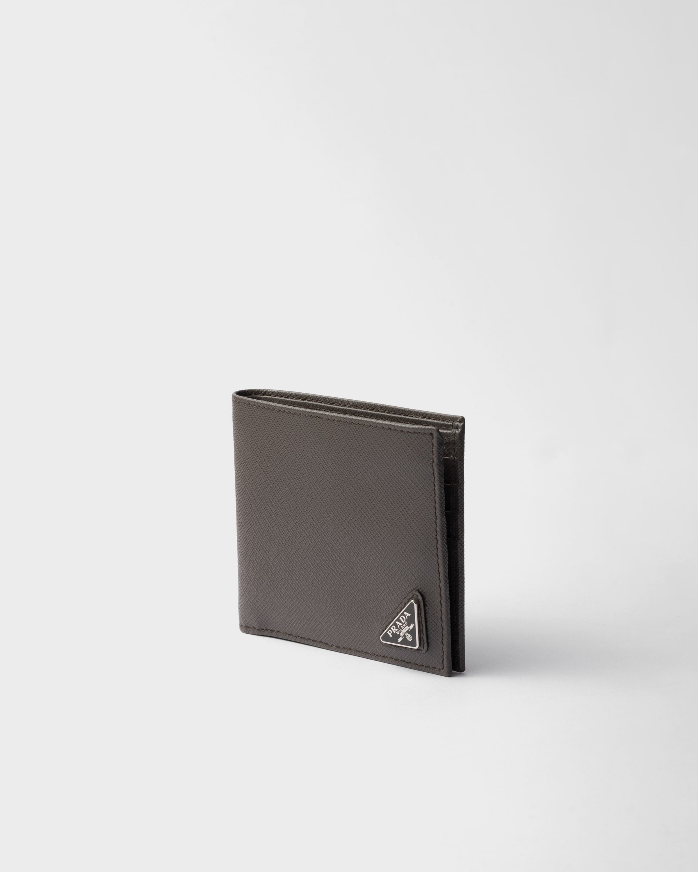 Saffiano Leather Wallet Smoky Gray